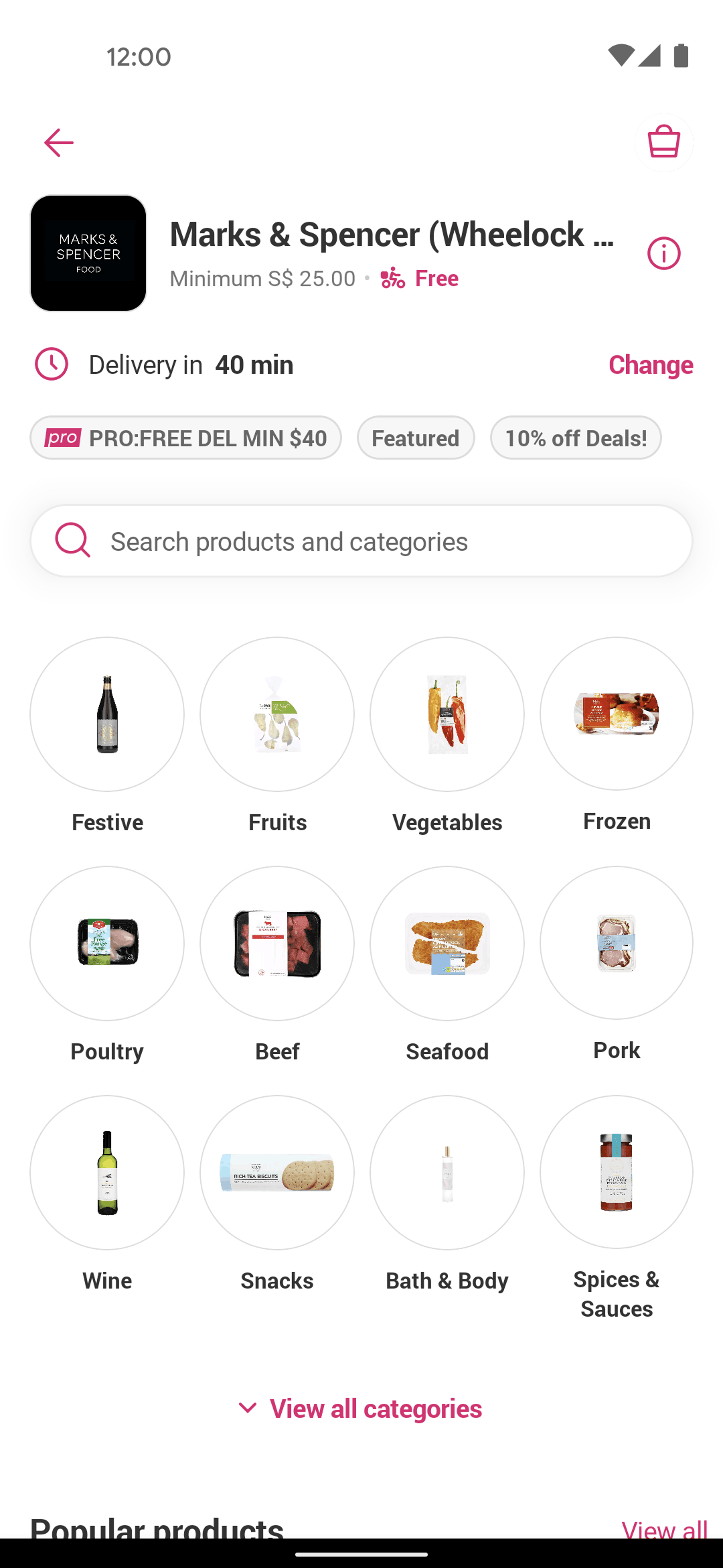 foodpanda Android Food & Drink interface screenshot 15