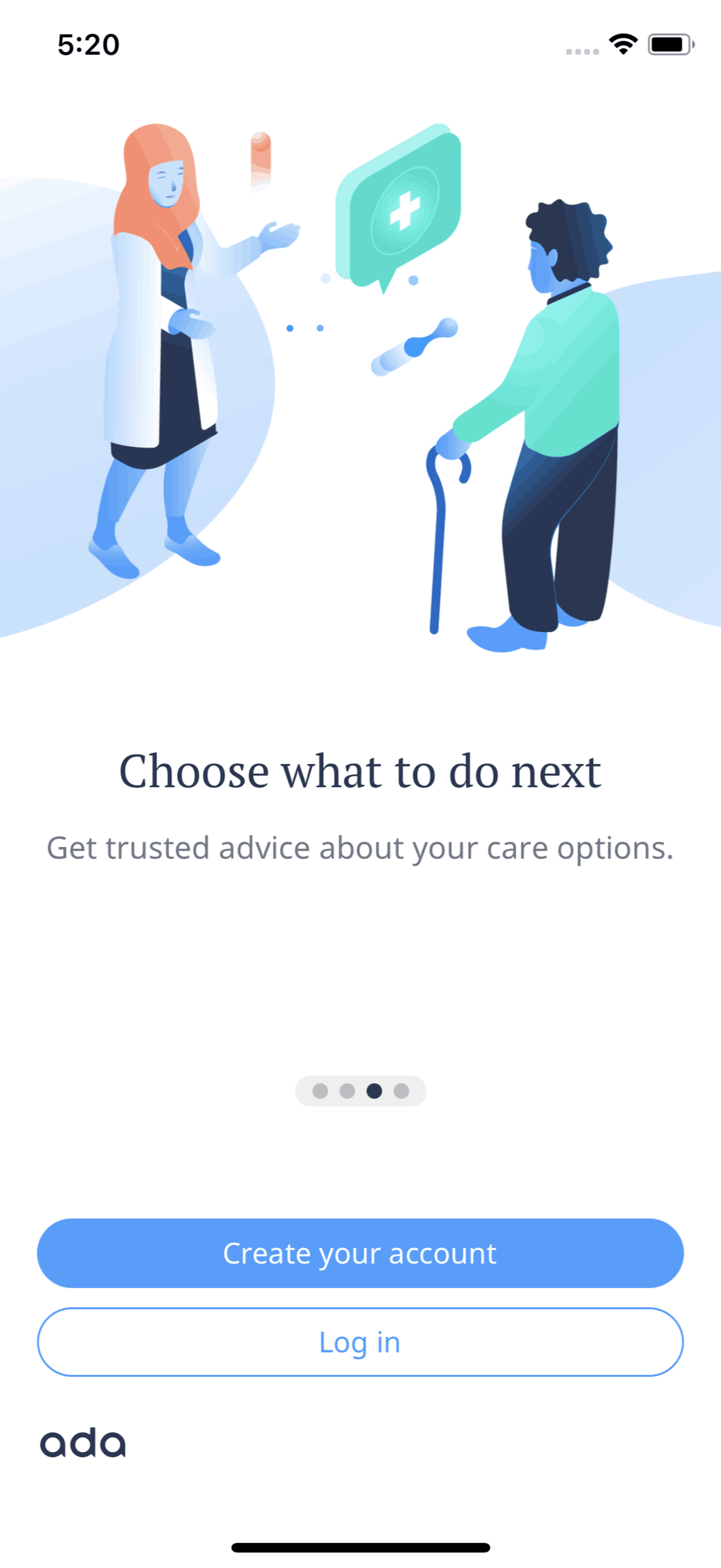 Ada iOS Health & Fitness interface screenshot 4
