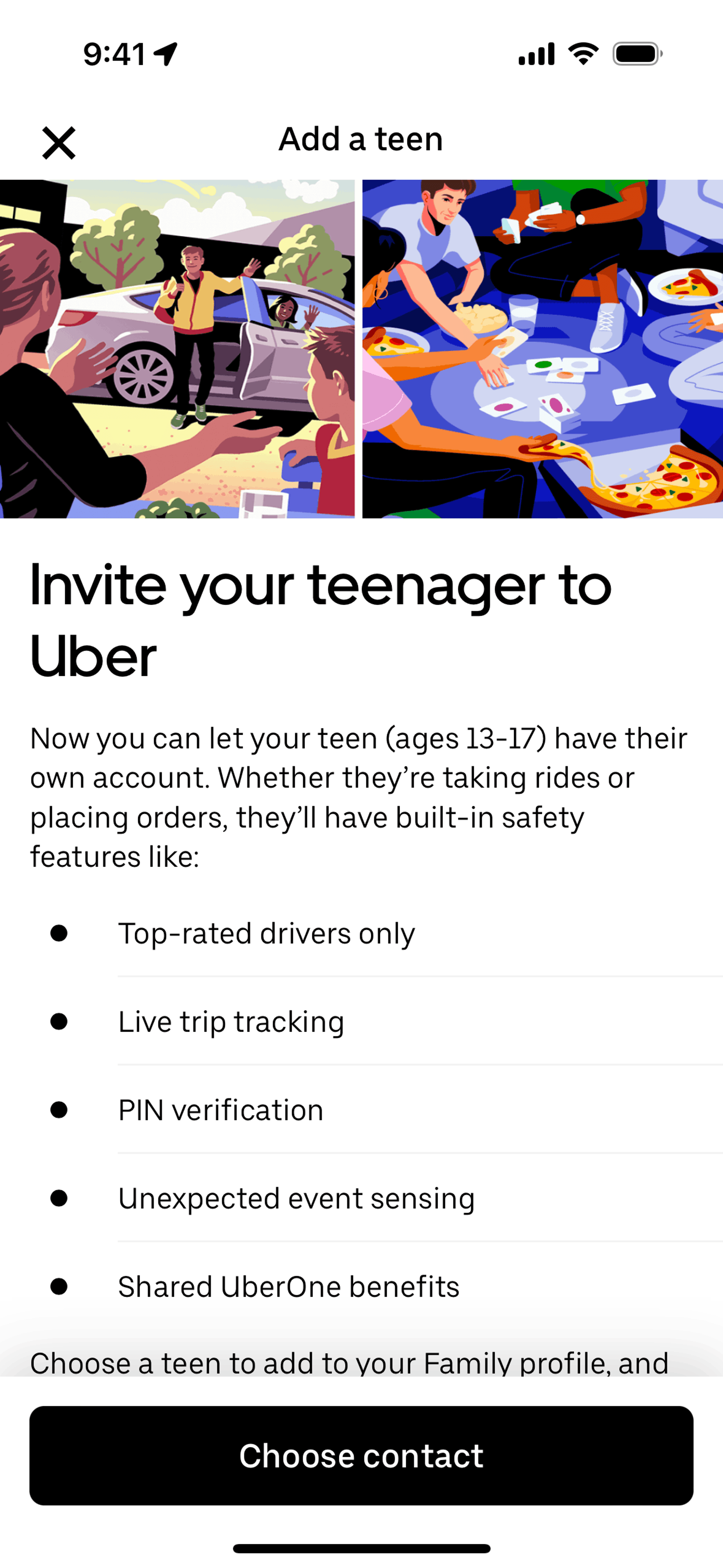 Uber iOS Travel & Transportation interface screenshot 3