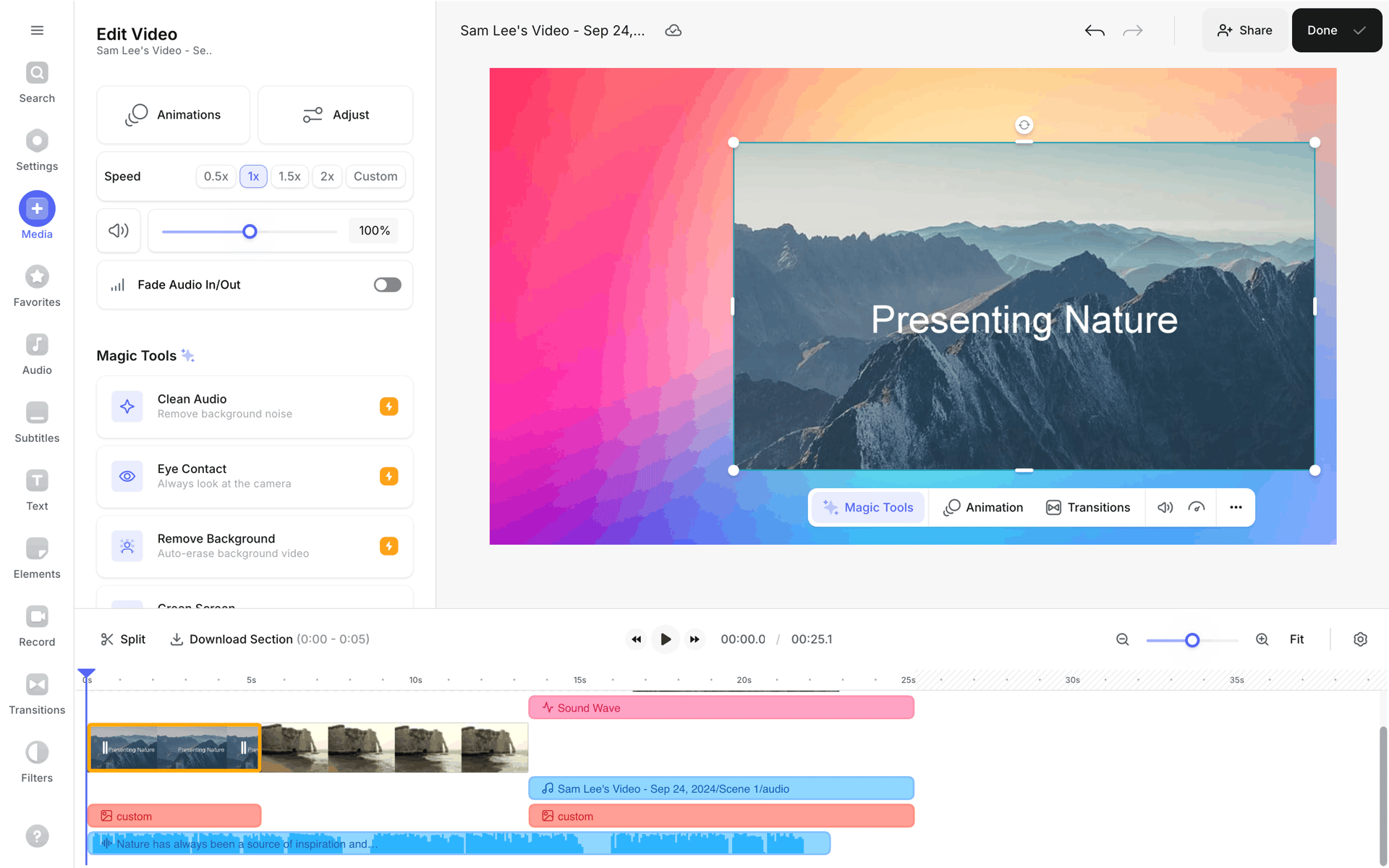 VEED Web Photo & Video interface screenshot 14