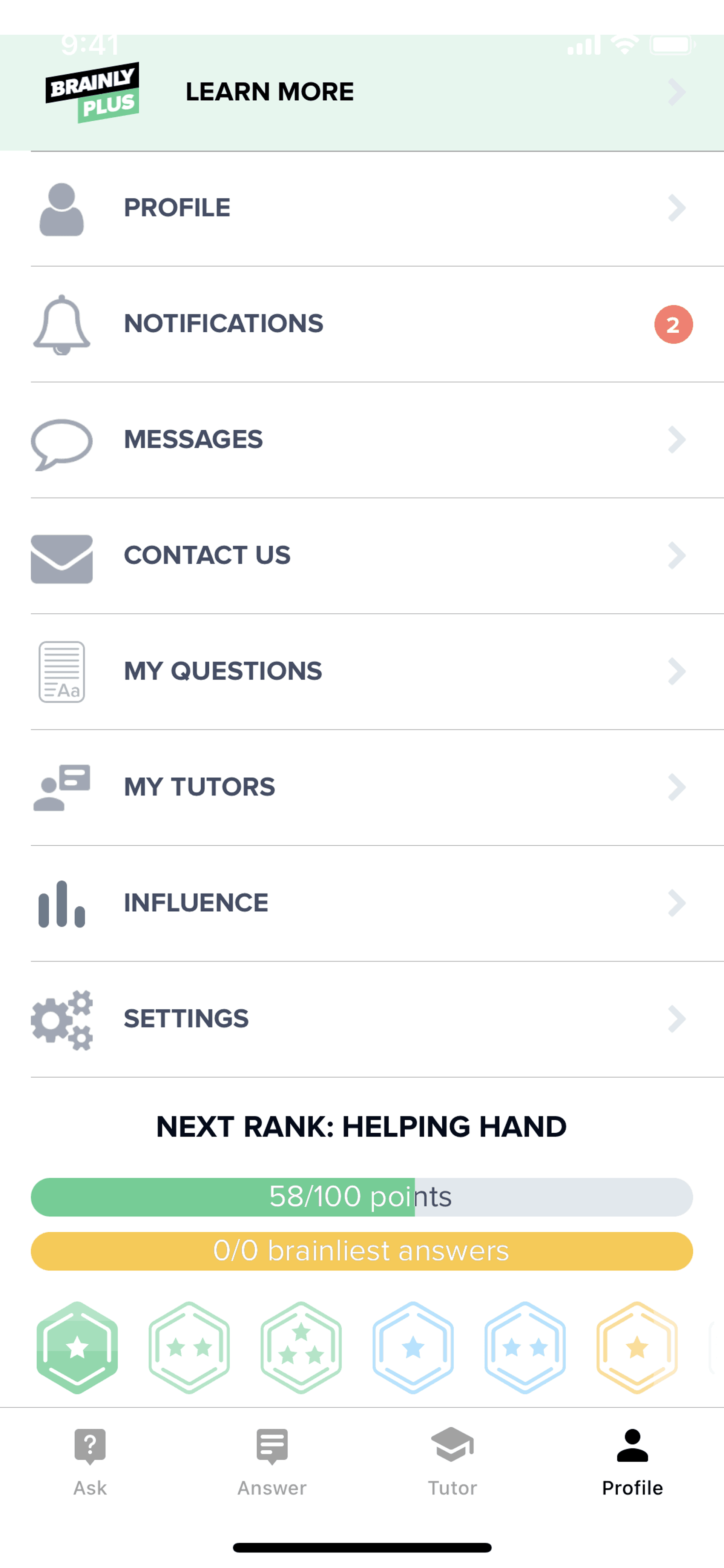 Brainly iOS Education interface screenshot 22