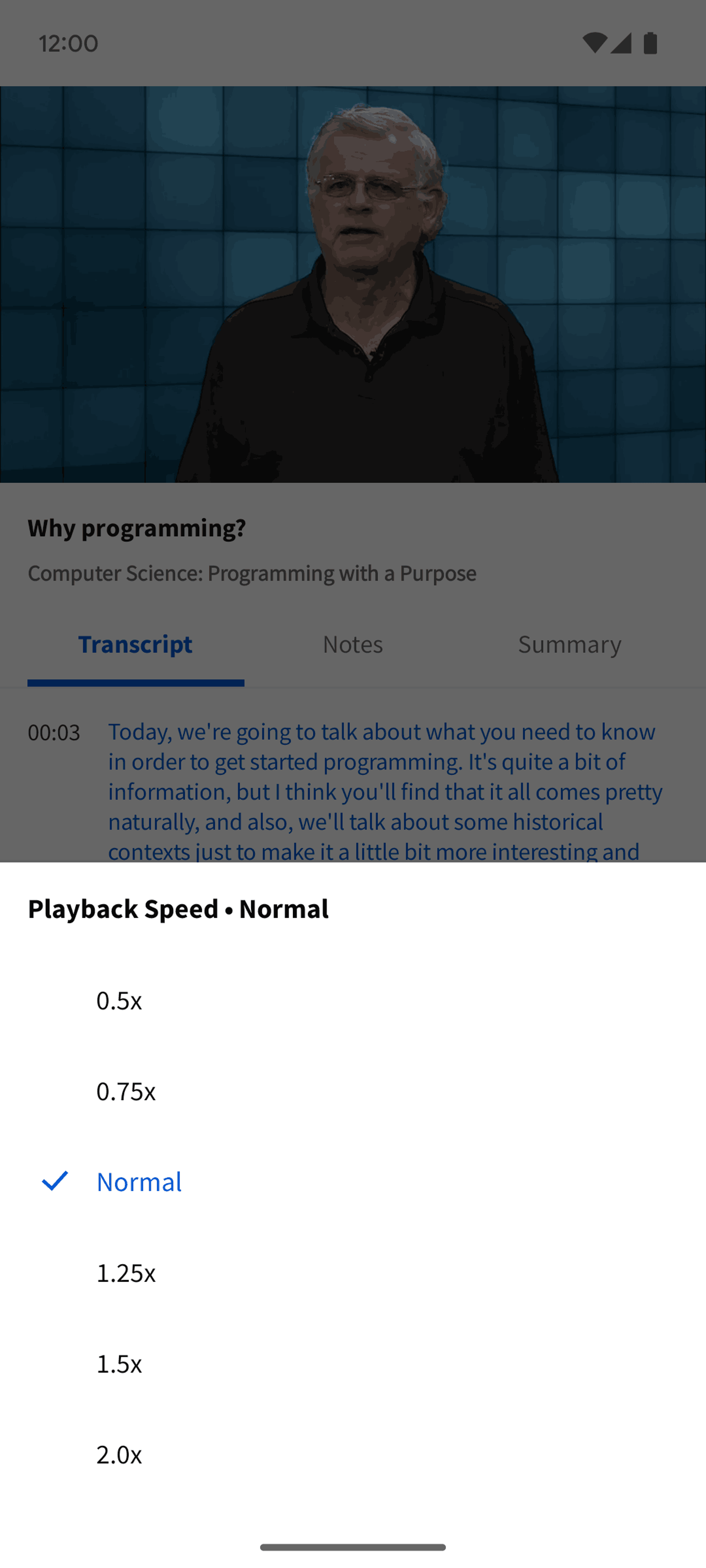Coursera Android Education interface screenshot 23