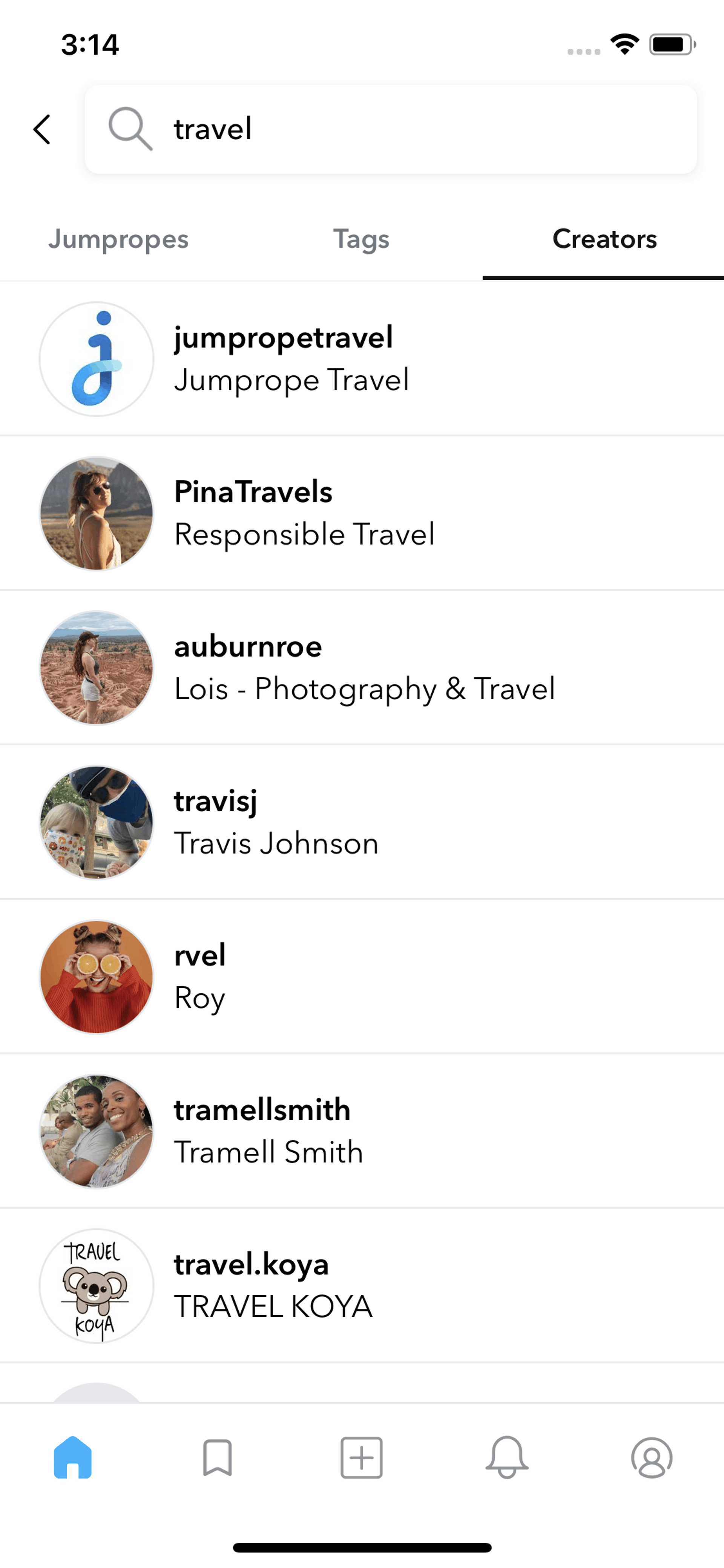 Jumprope iOS Photo & Video interface screenshot 22