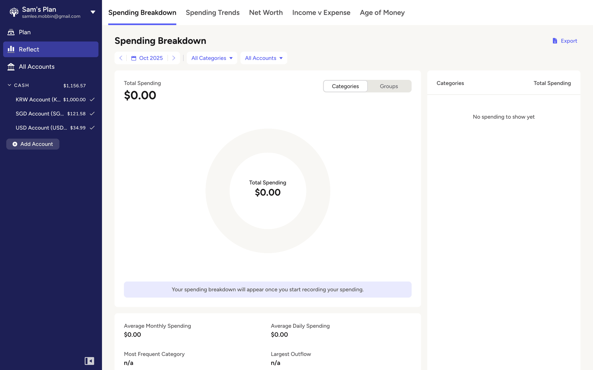 YNAB Web Finance interface screenshot 15