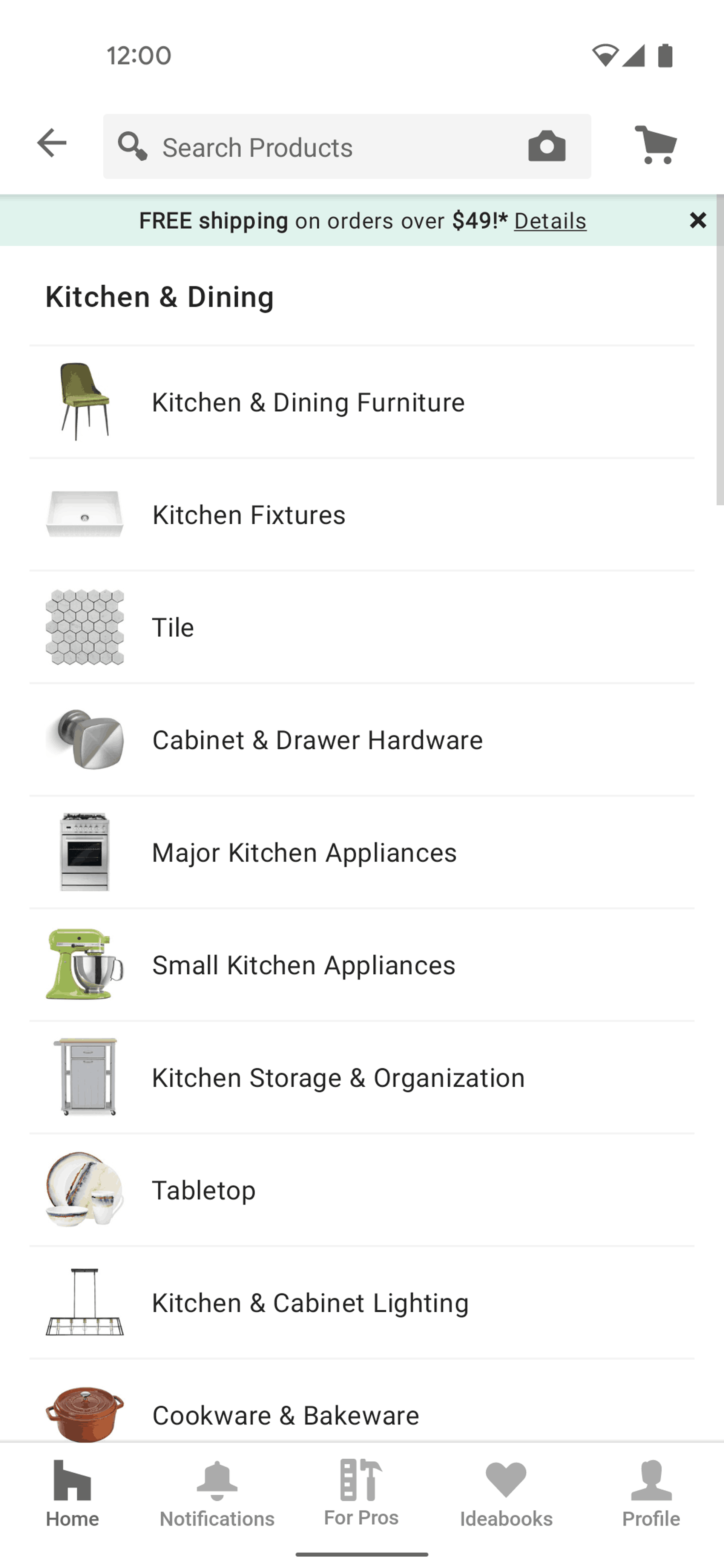 Houzz Android Lifestyle interface screenshot 24