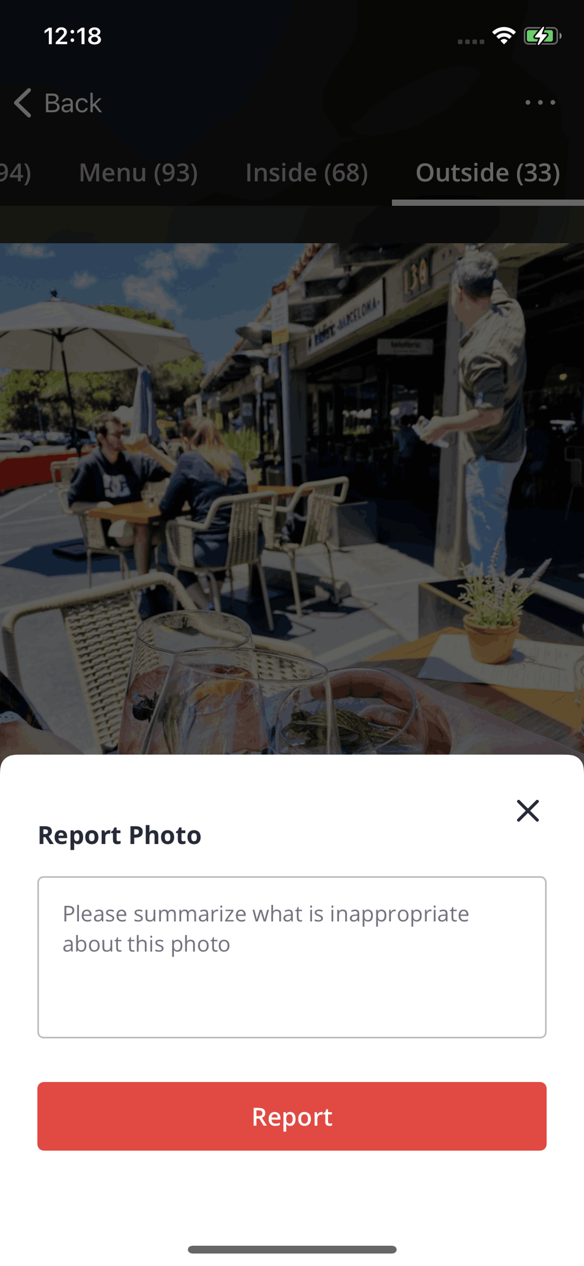 Yelp iOS Food & Drink interface screenshot 9
