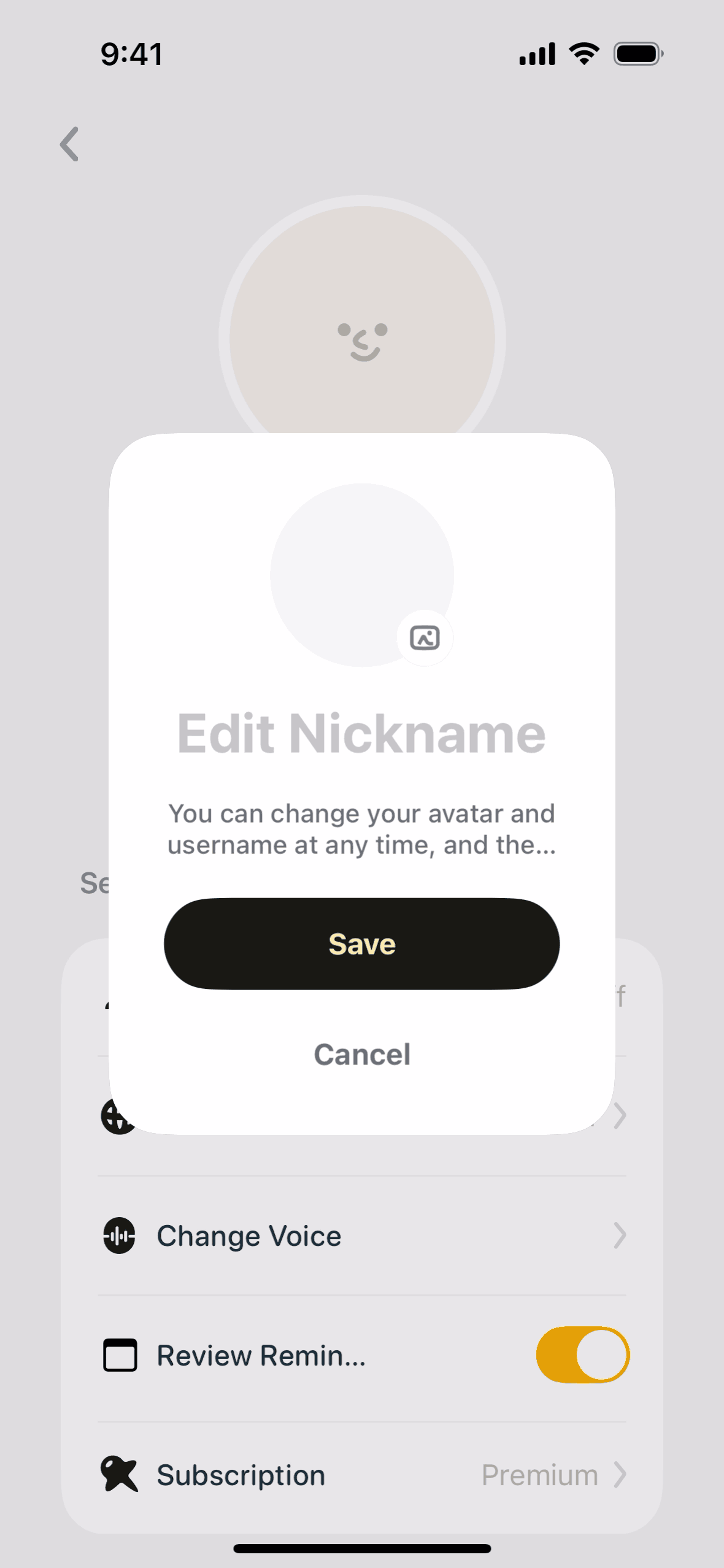 CapWords iOS AI interface screenshot 23