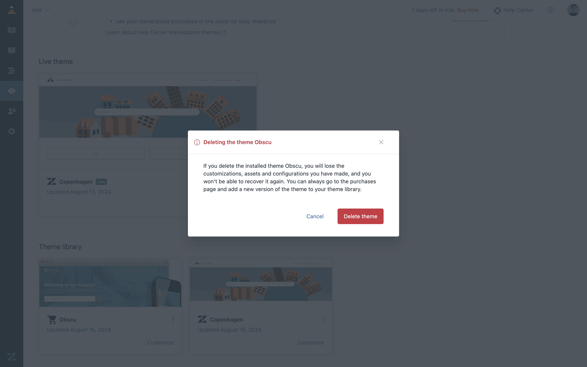 Zendesk Web Business interface screenshot 19