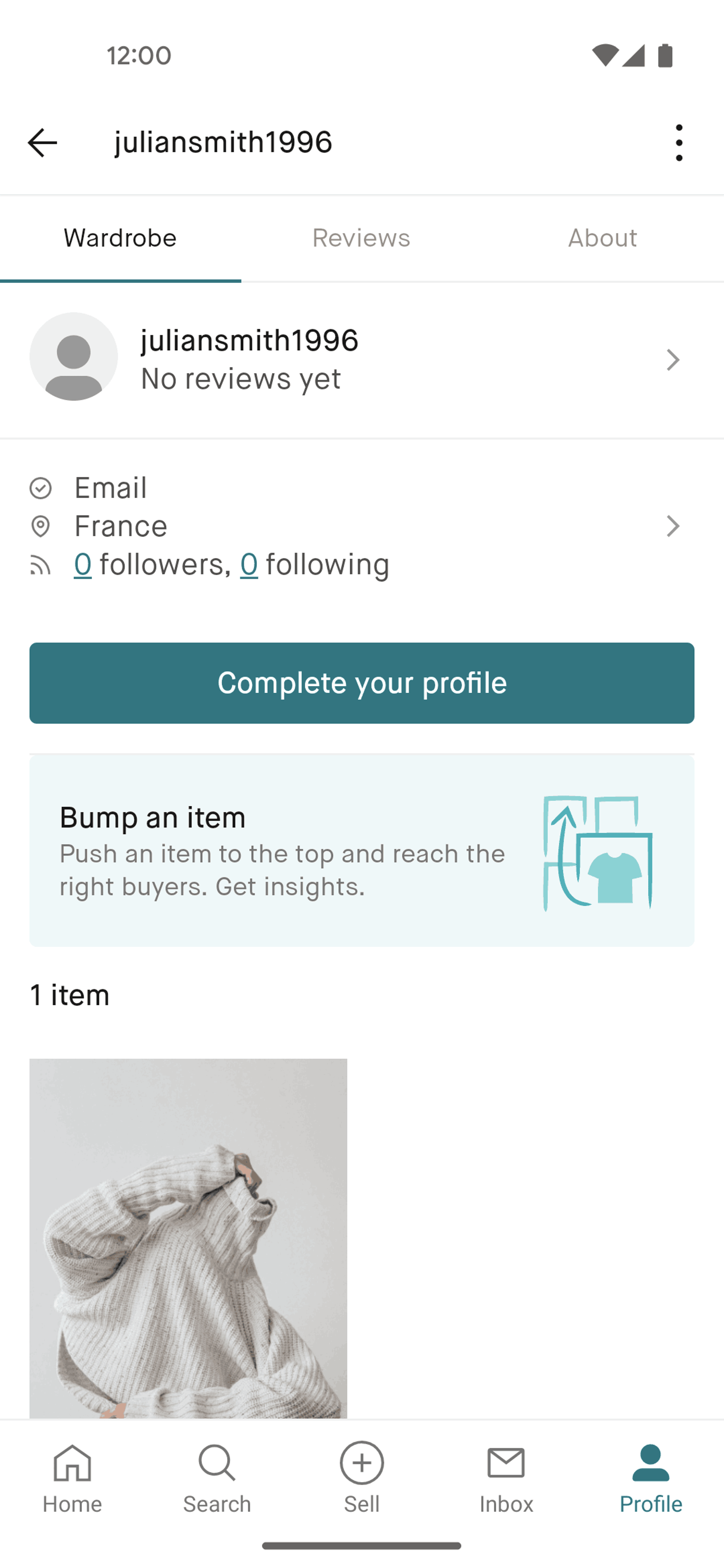 Vinted Android Shopping interface screenshot 23