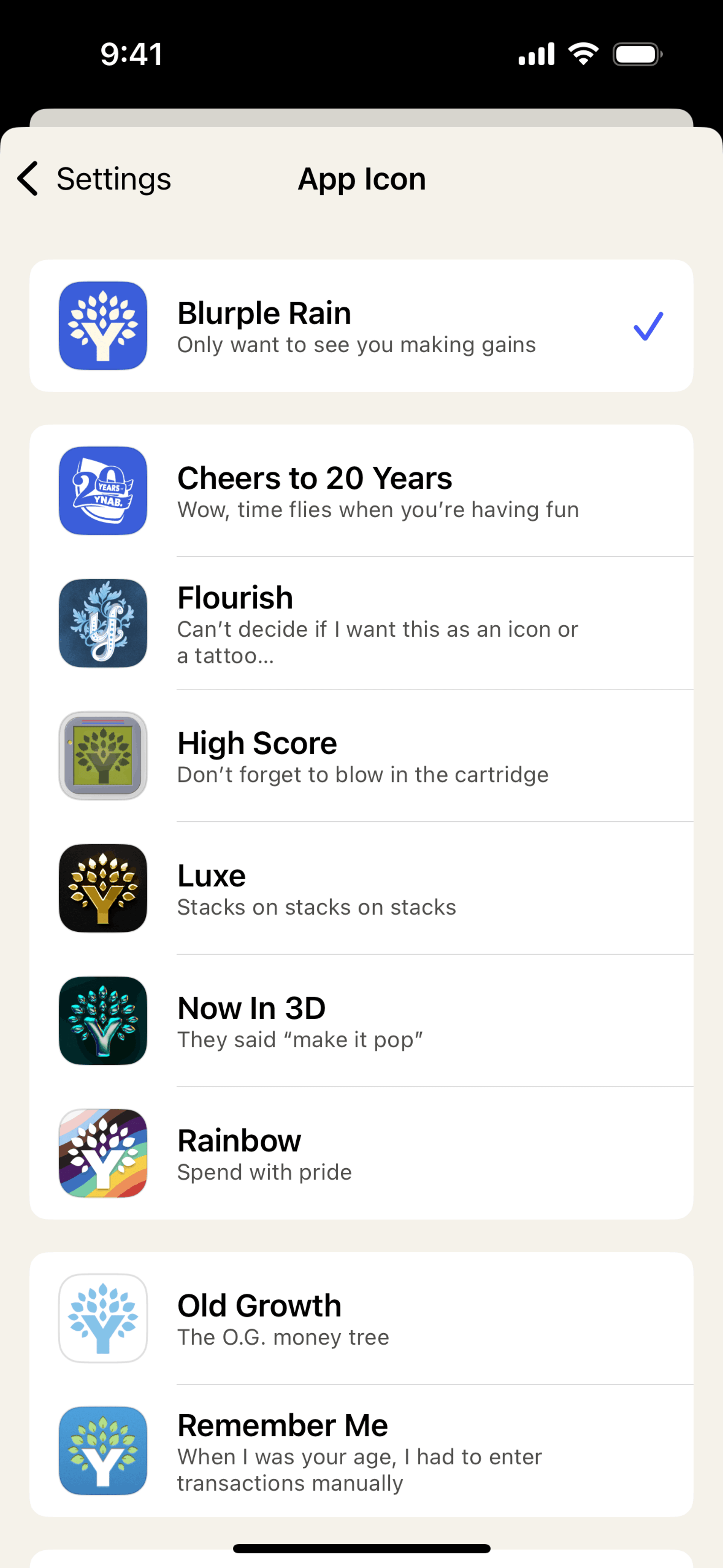 YNAB iOS Finance interface screenshot 18