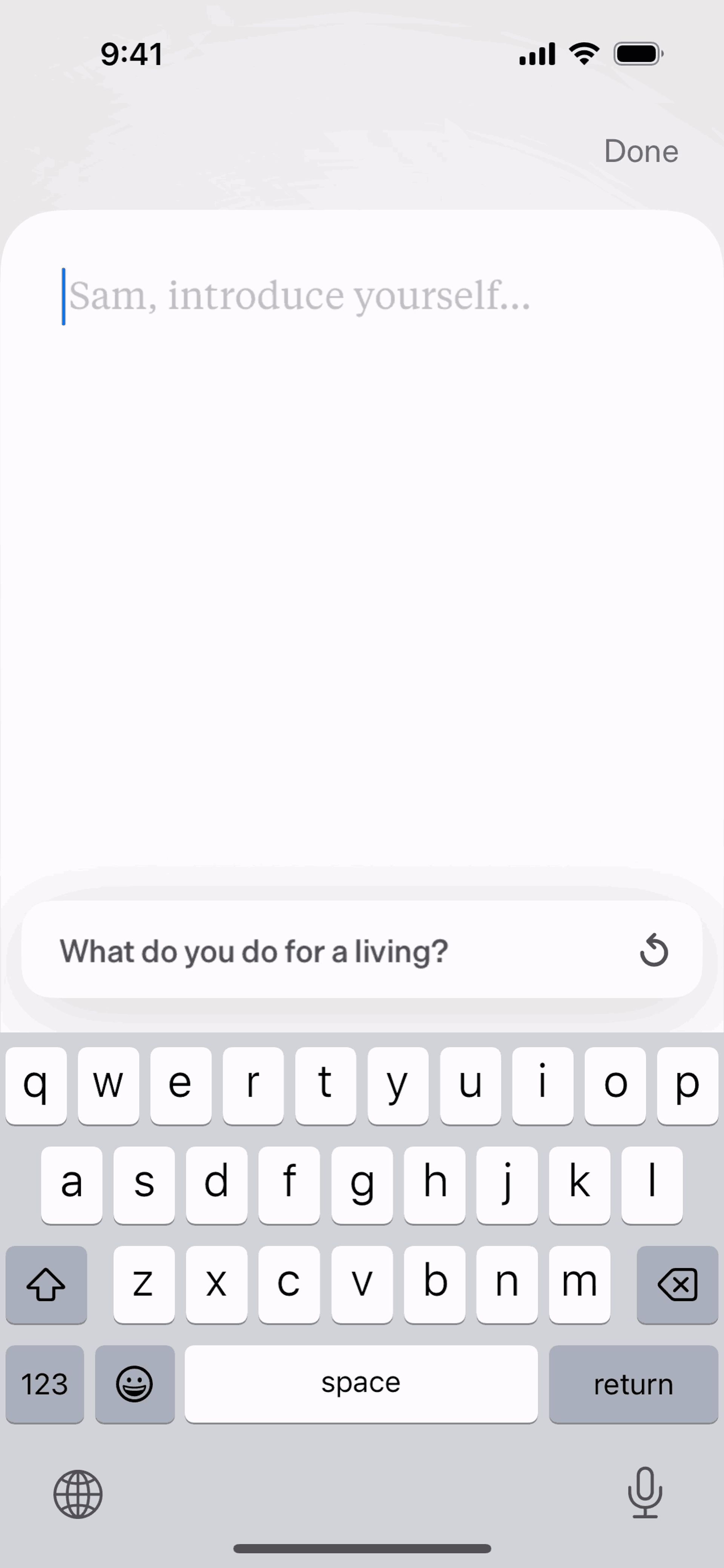 Dot iOS AI interface screenshot 5