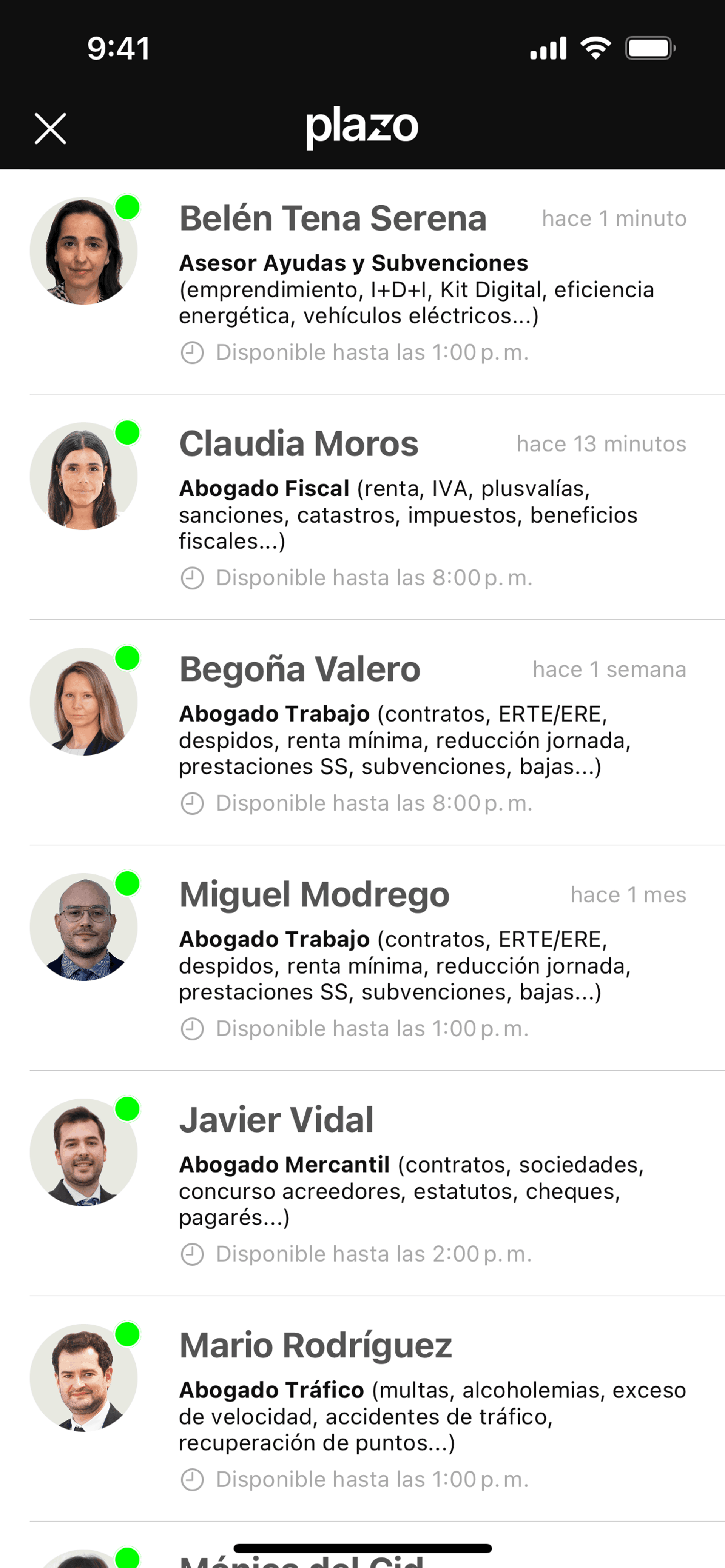 Plazo iOS Finance interface screenshot 14