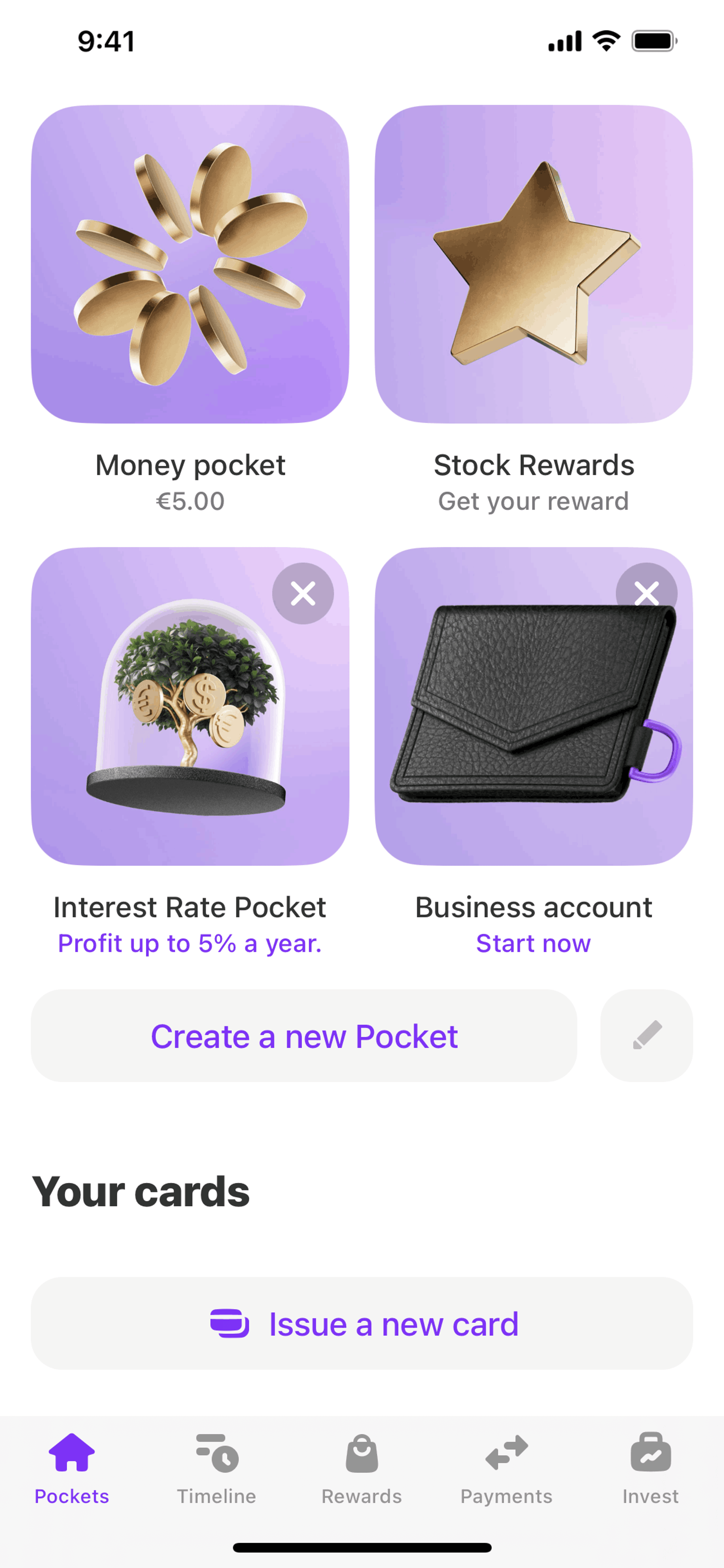 Vivid iOS Finance interface screenshot 4