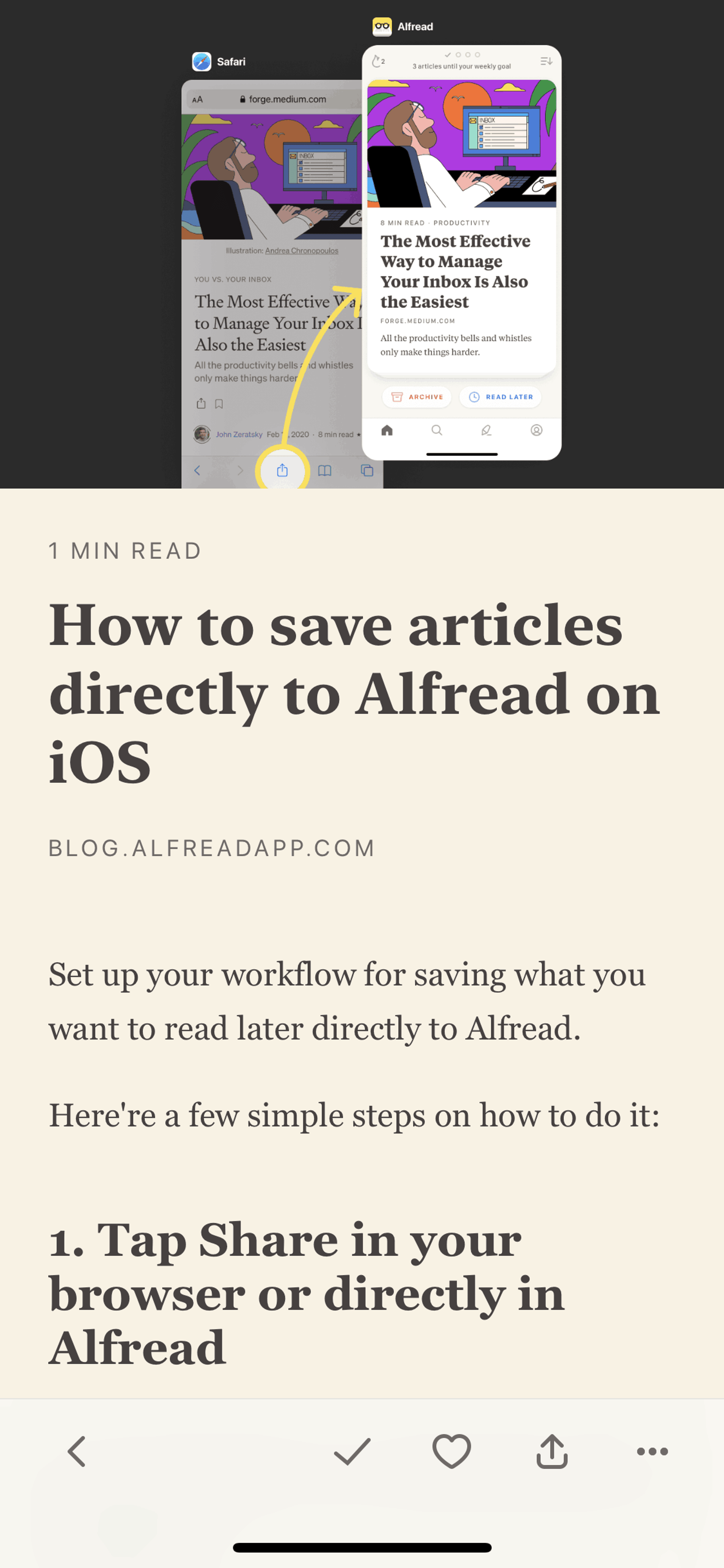 Alfread iOS Productivity interface screenshot 11