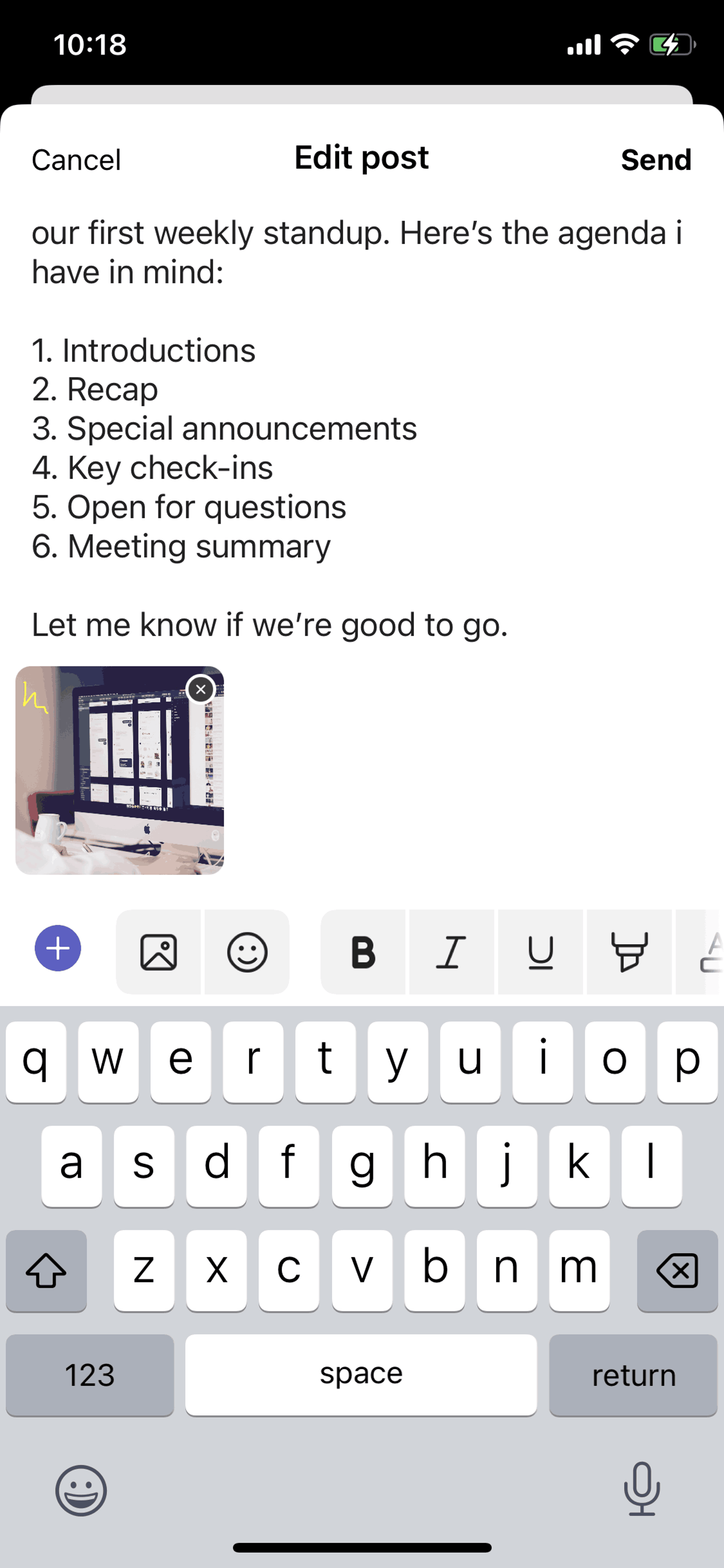Microsoft Teams iOS Business interface screenshot 7