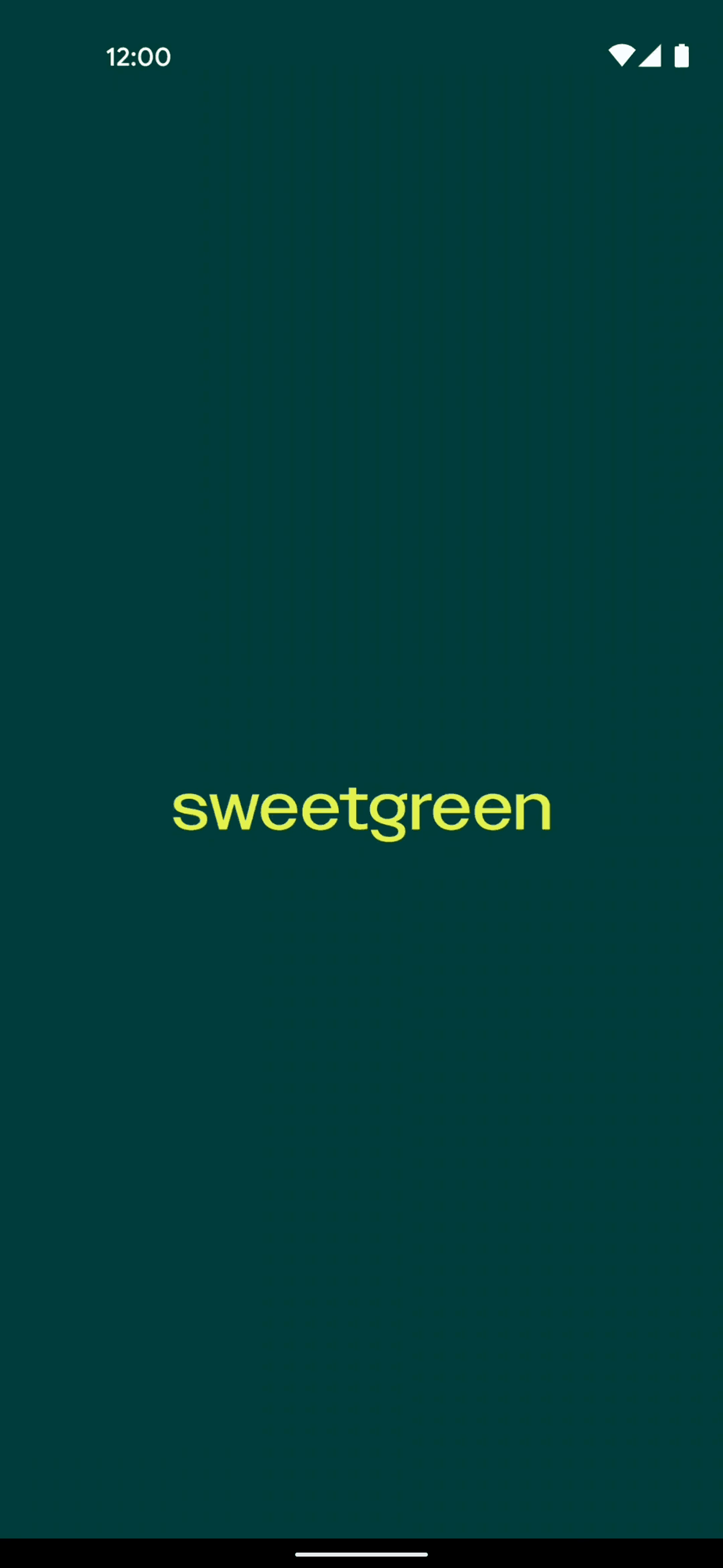 sweetgreen Android Food & Drink interface screenshot 1