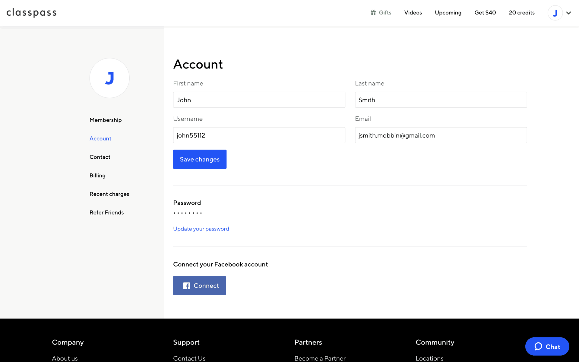 ClassPass Web Health & Fitness interface screenshot 17
