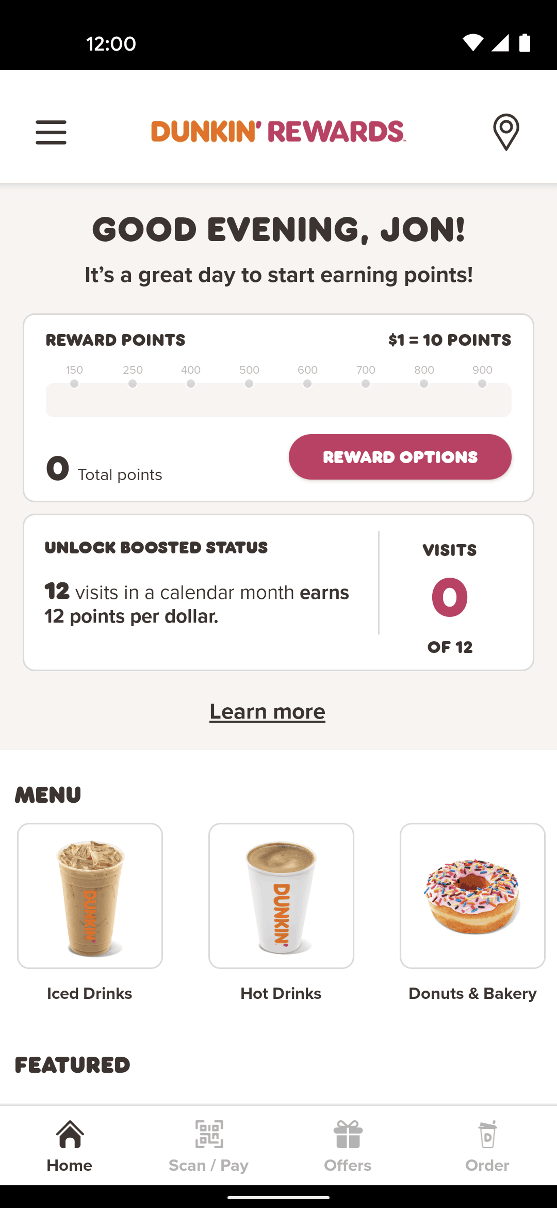 Dunkin' Android Food & Drink interface screenshot 24