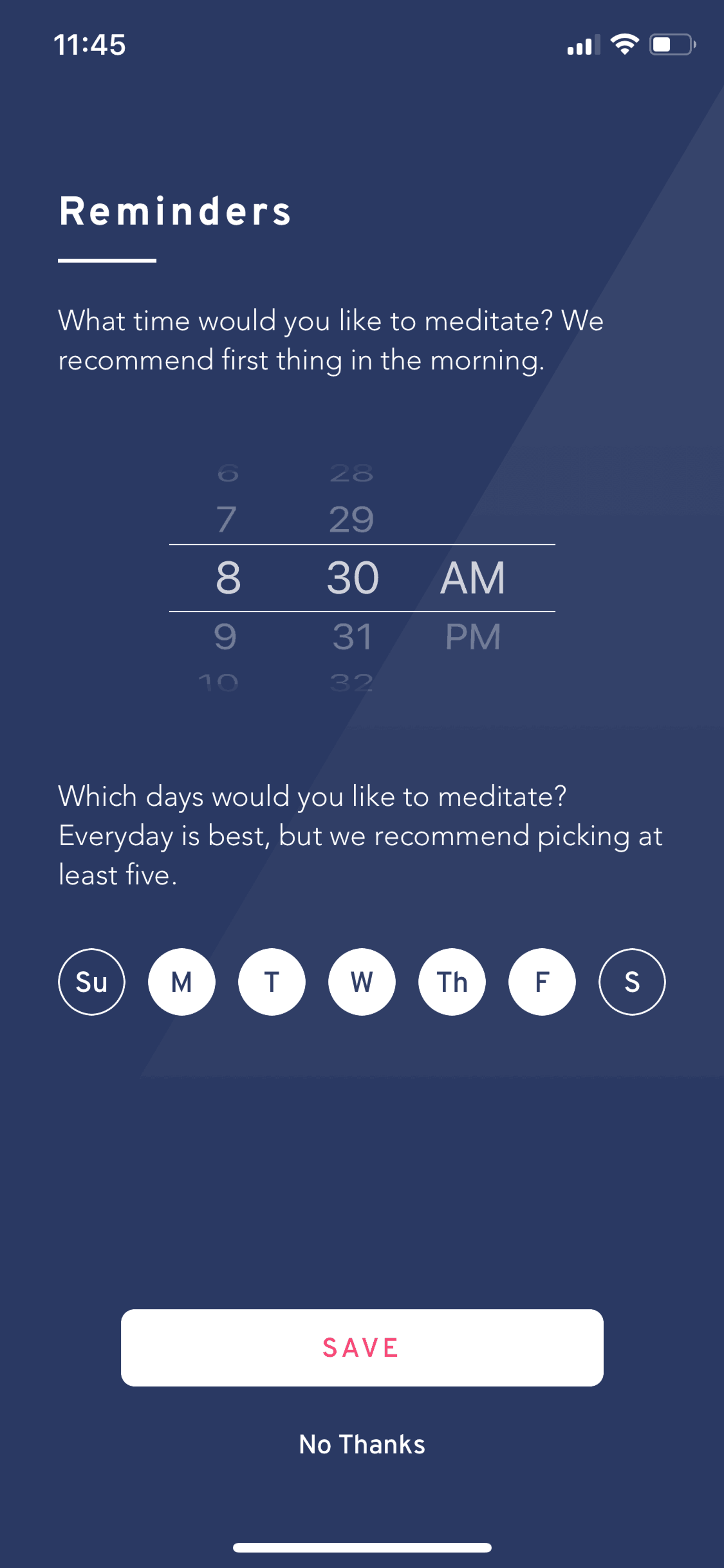 Brightmind iOS Health & Fitness interface screenshot 12