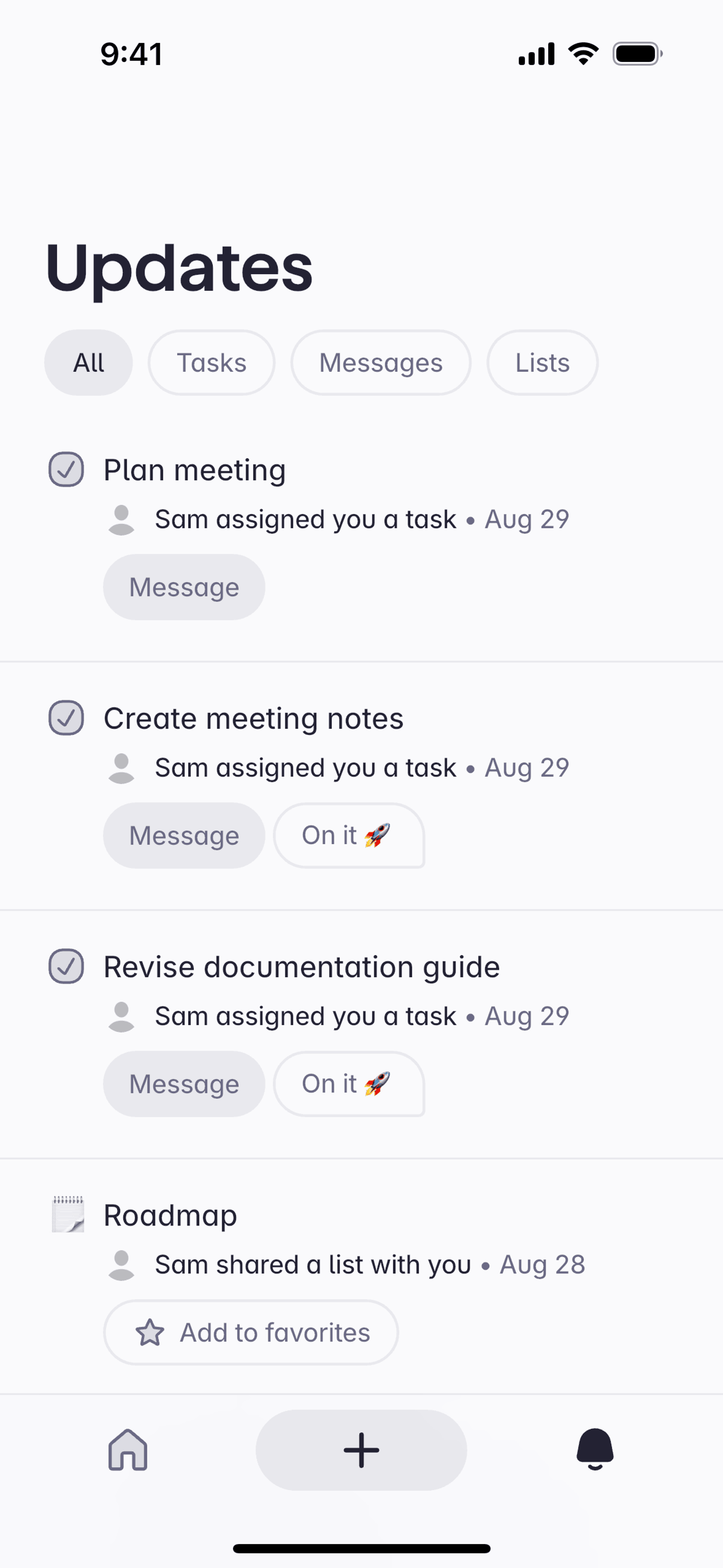 Superlist iOS Productivity interface screenshot 17