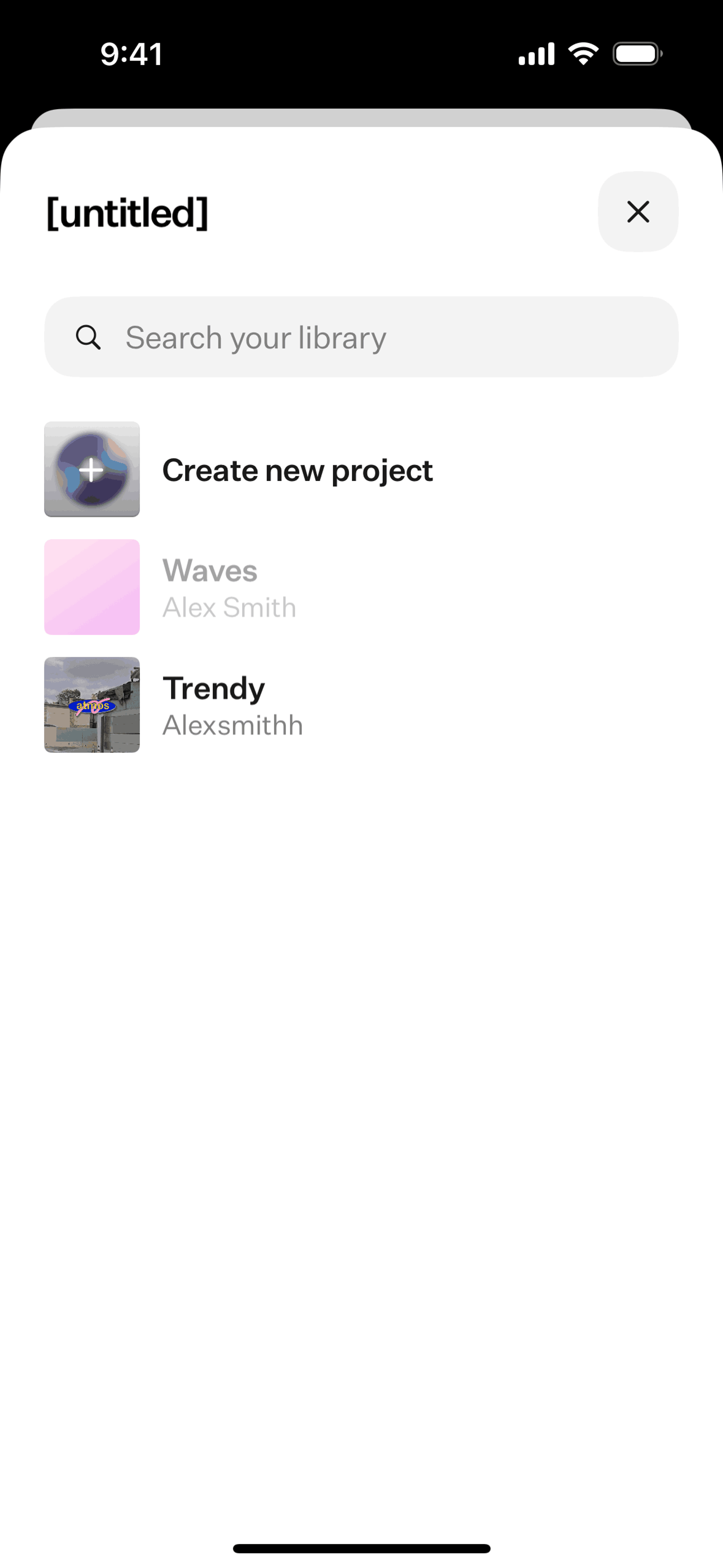 [untitled] iOS Music & Audio interface screenshot 17