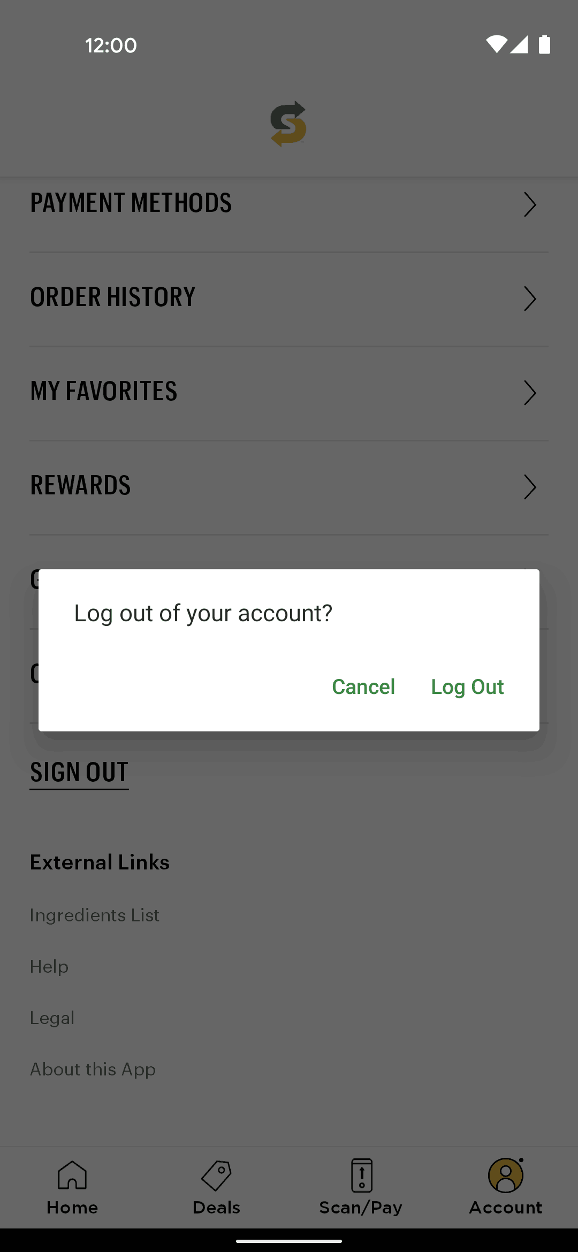Subway Android Food & Drink interface screenshot 22