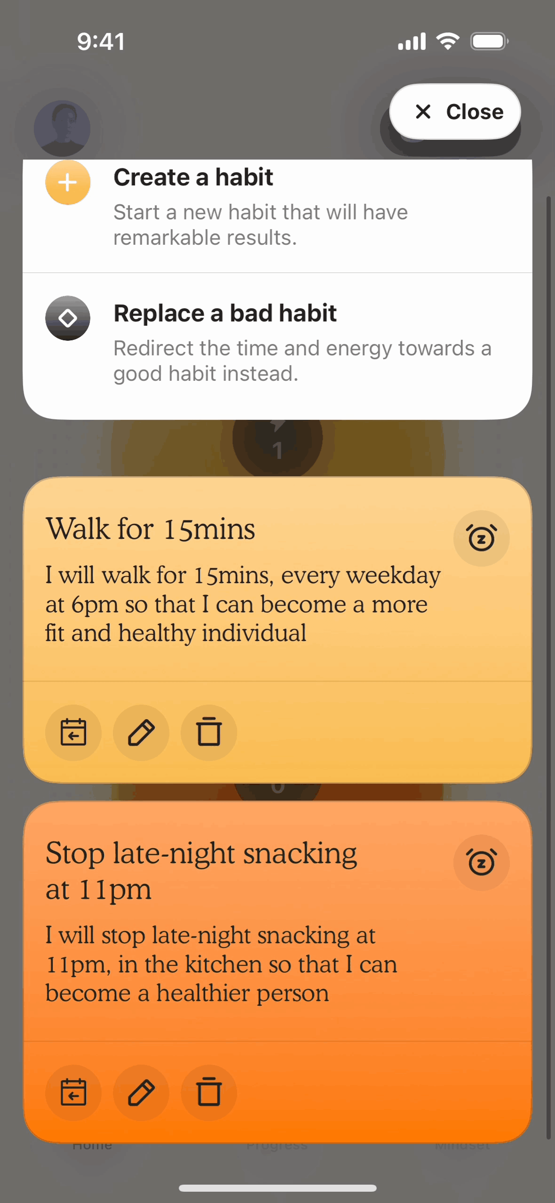 Atoms iOS Productivity interface screenshot 4