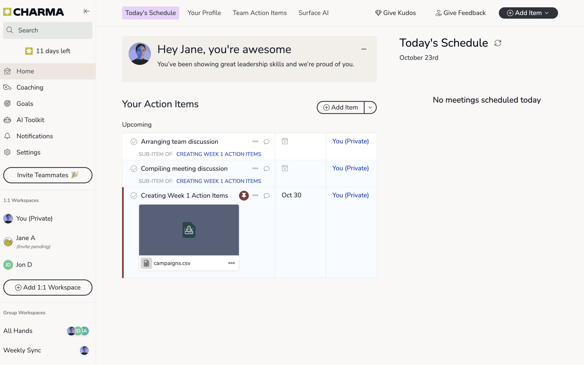 Charma Web Business interface screenshot 16