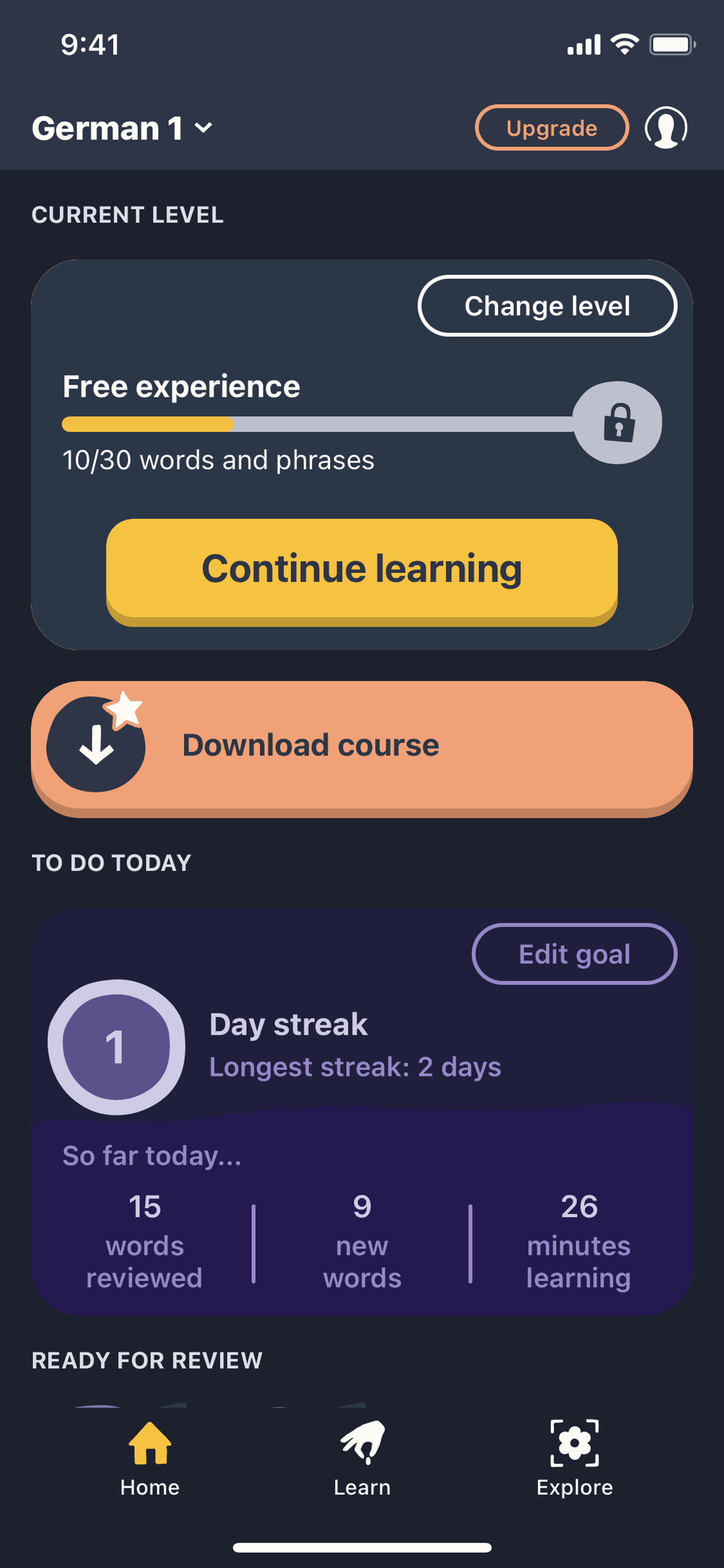 Memrise iOS Education interface screenshot 13