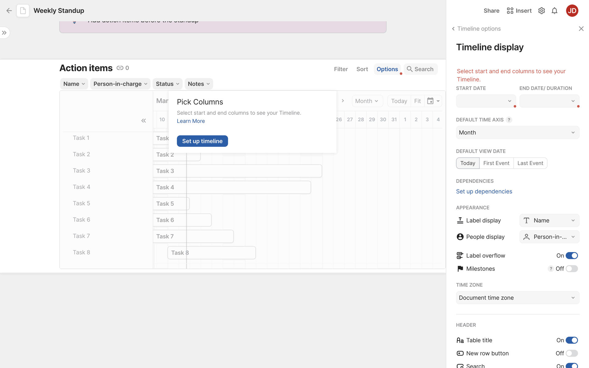 Coda Web Productivity interface screenshot 24