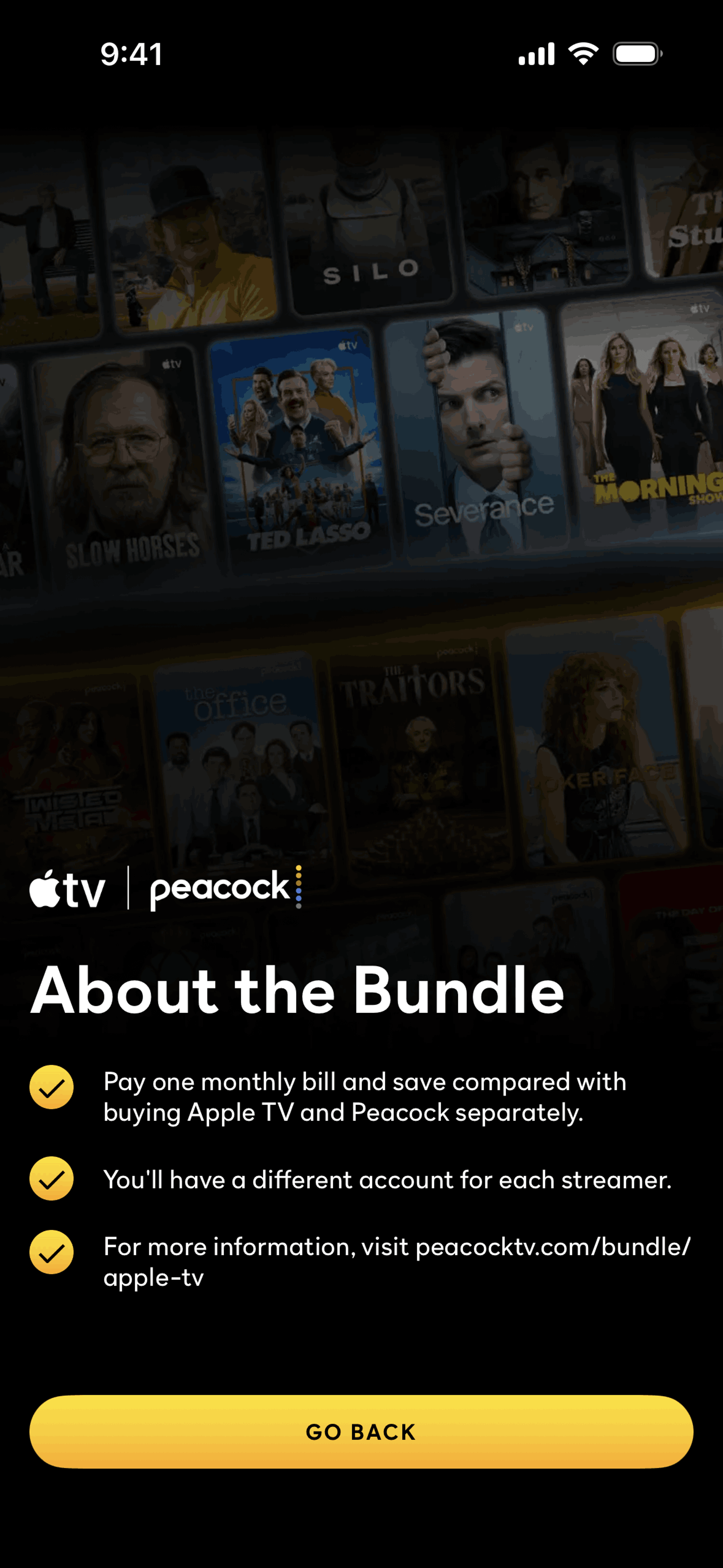 Peacock iOS Entertainment interface screenshot 17