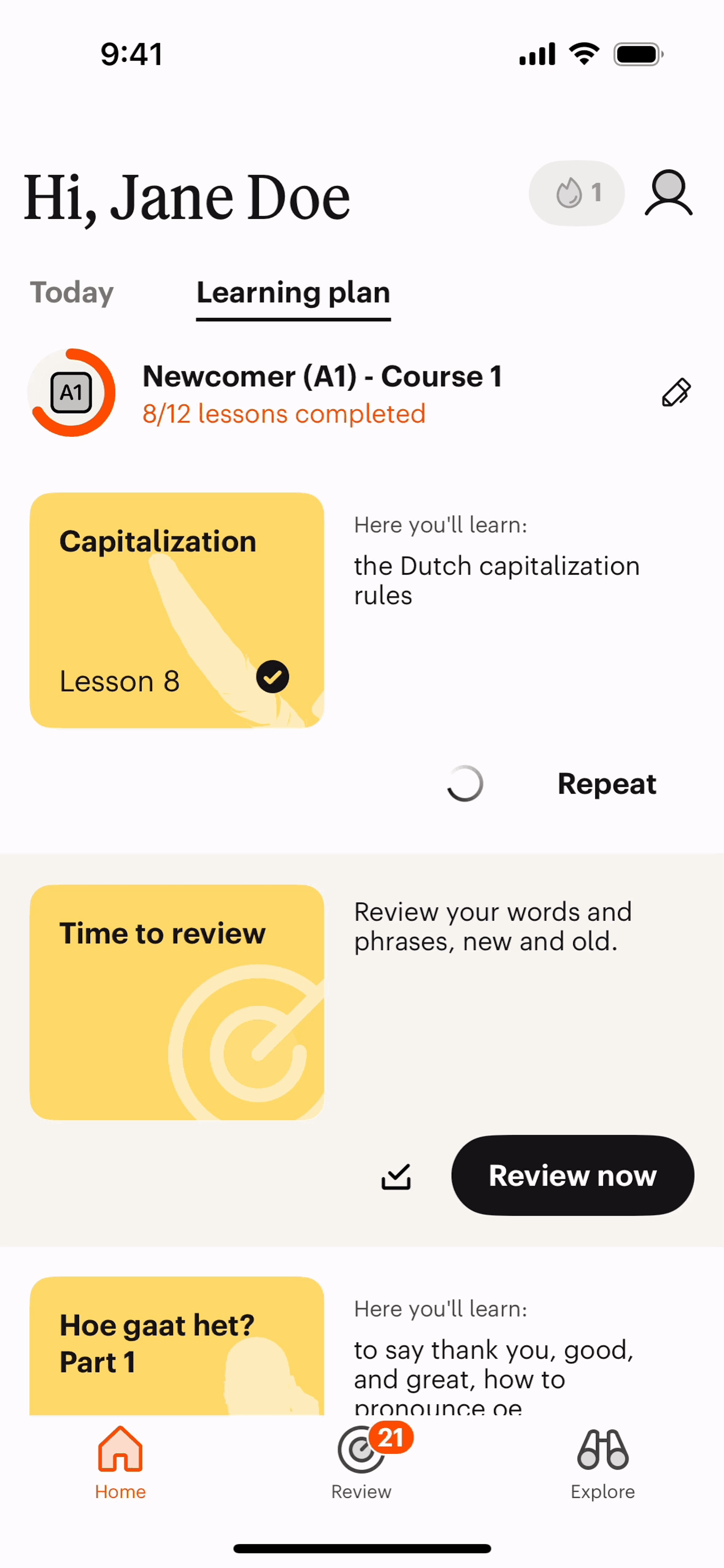 Babbel iOS Education interface screenshot 12