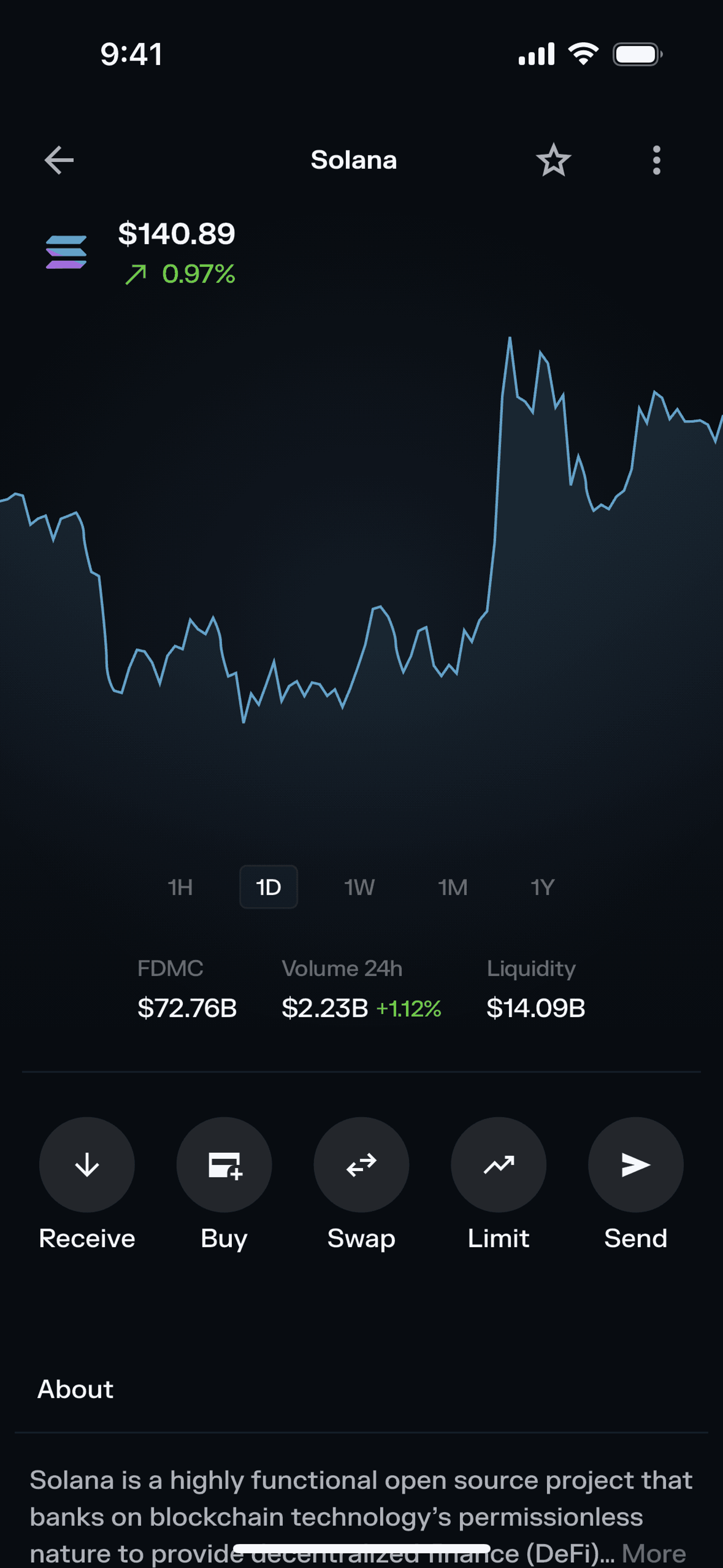 Solflare iOS Crypto & Web3 interface screenshot 7