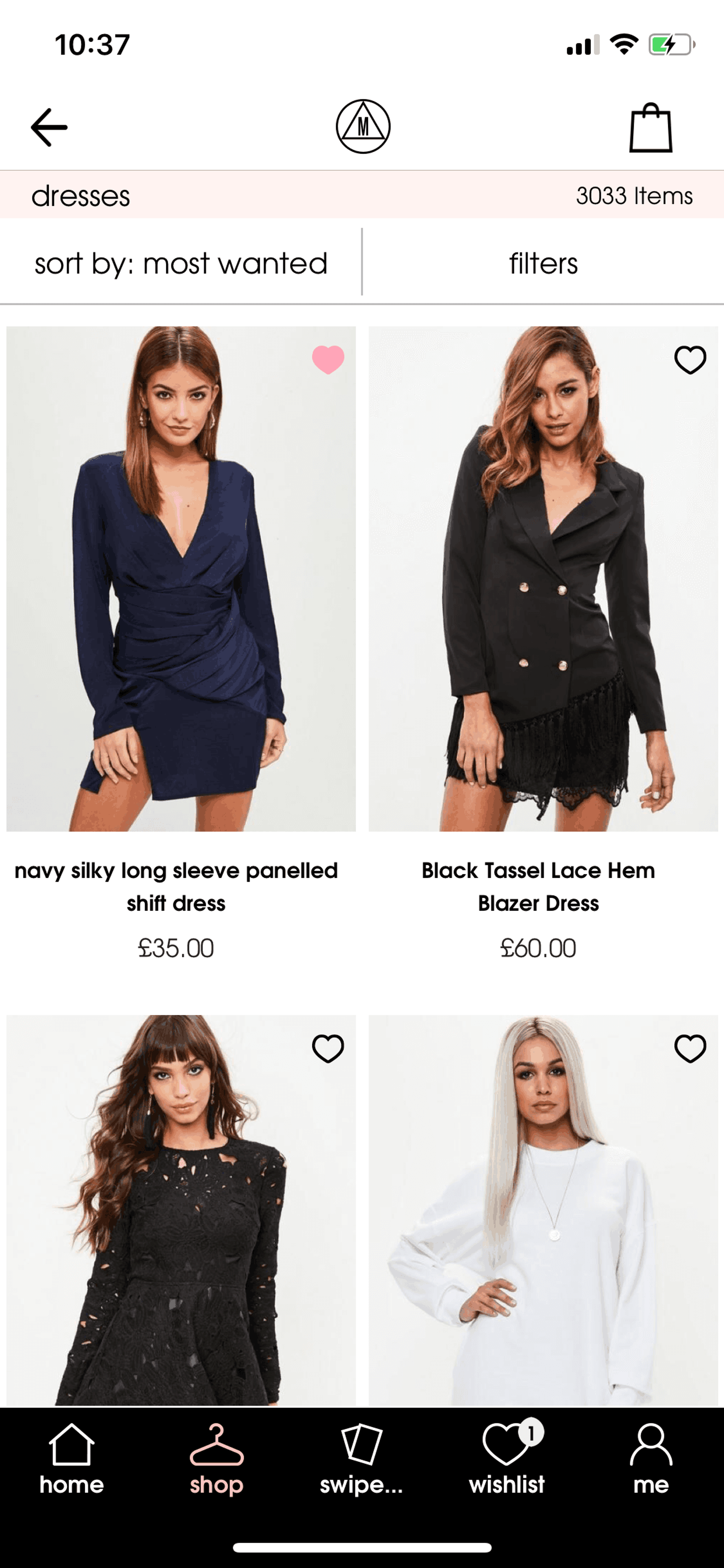 Missguided iOS Shopping interface screenshot 11
