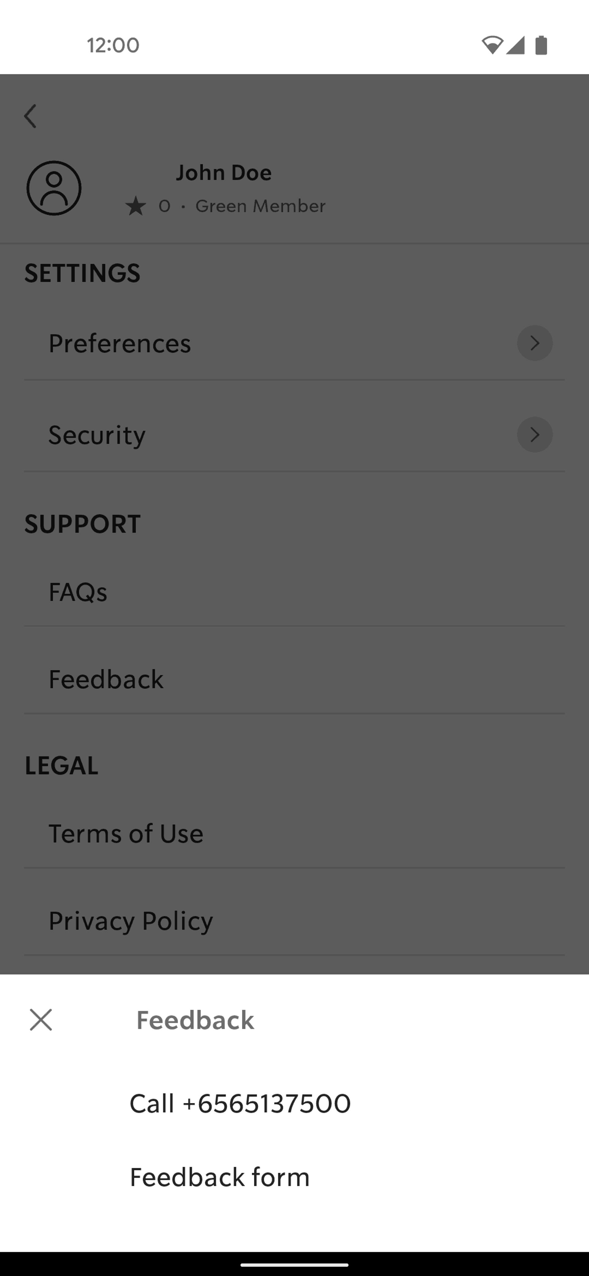 Starbucks Android Food & Drink interface screenshot 13