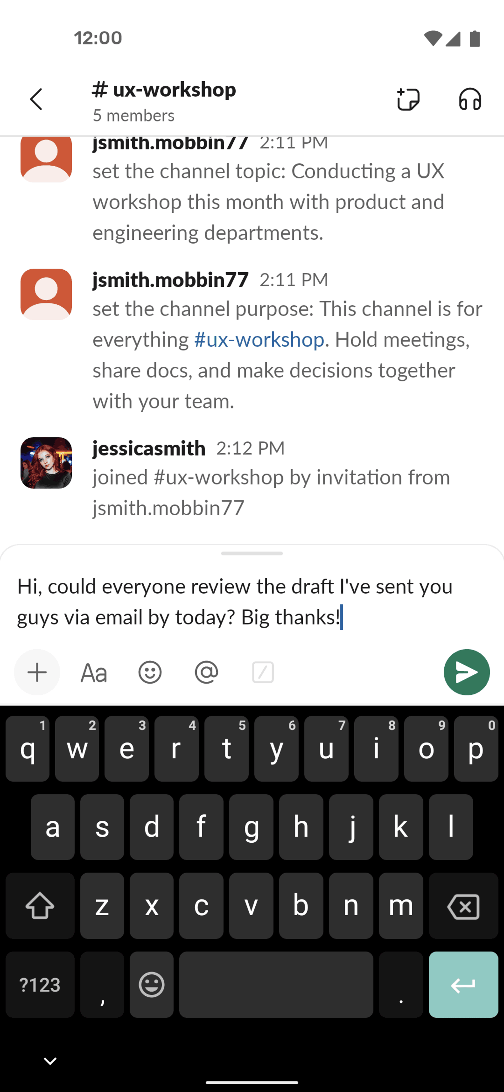 Slack Android Business interface screenshot 13