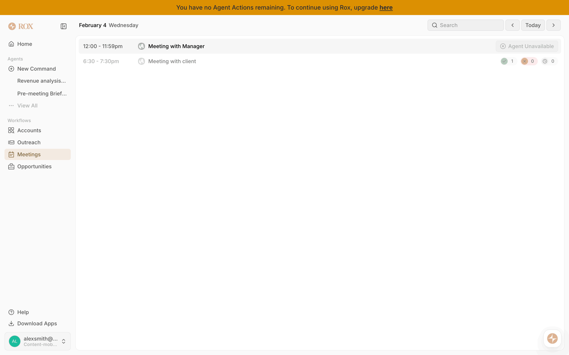 Rox Web Business interface screenshot 5