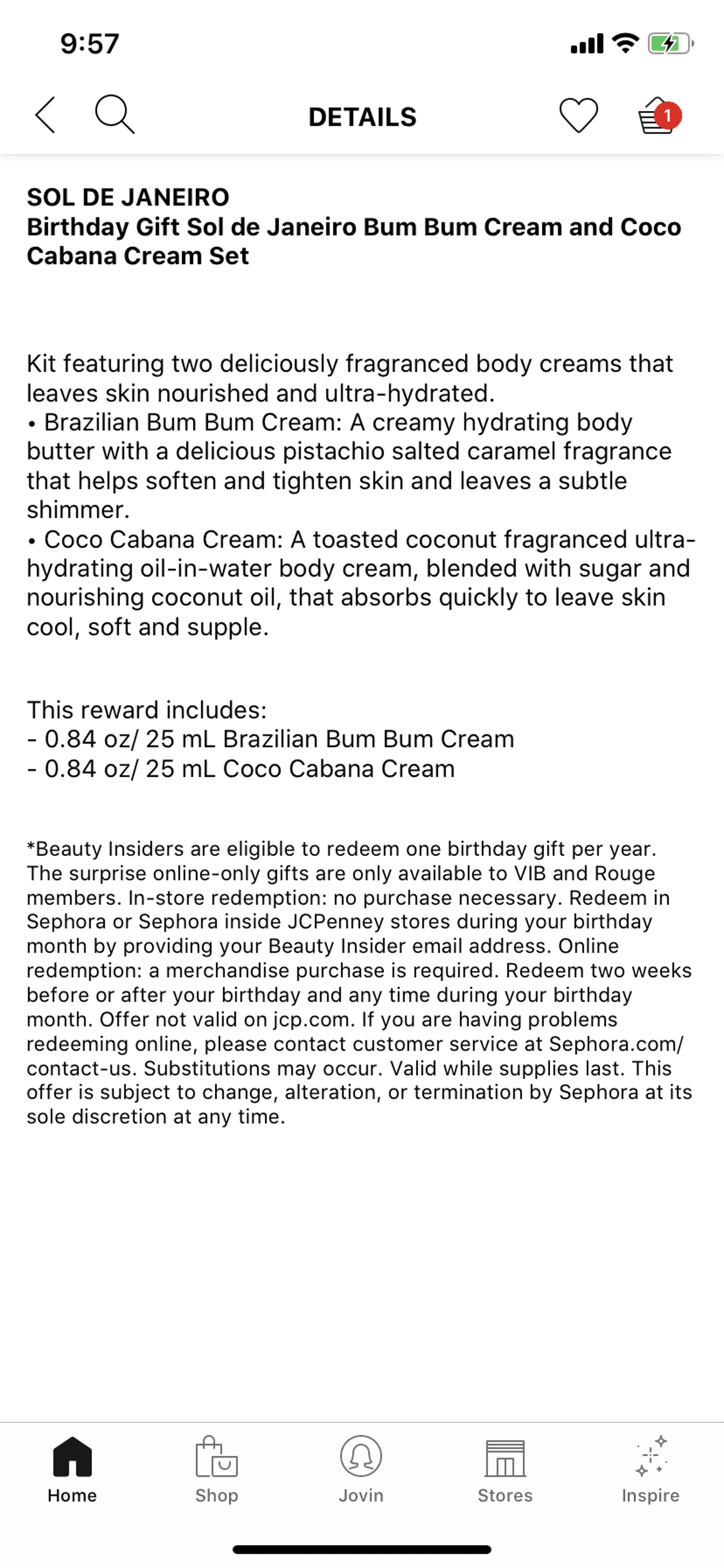 Sephora iOS Shopping interface screenshot 21