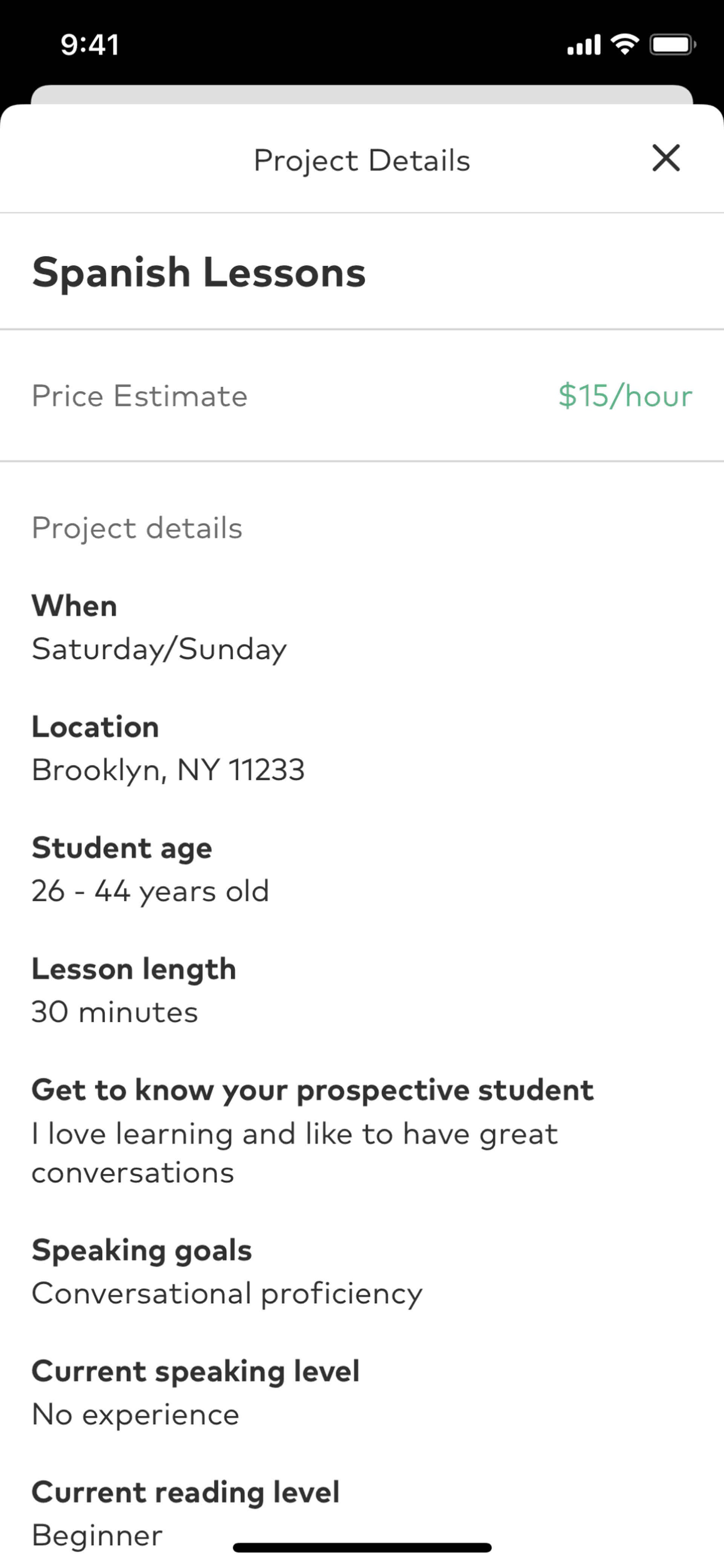Thumbtack iOS Lifestyle interface screenshot 21