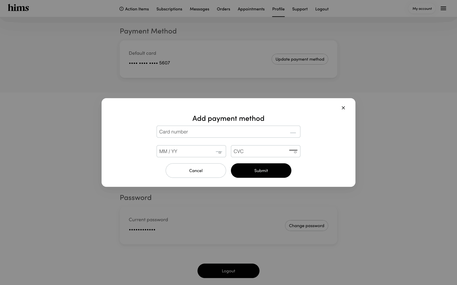 Hims Web Medical interface screenshot 24