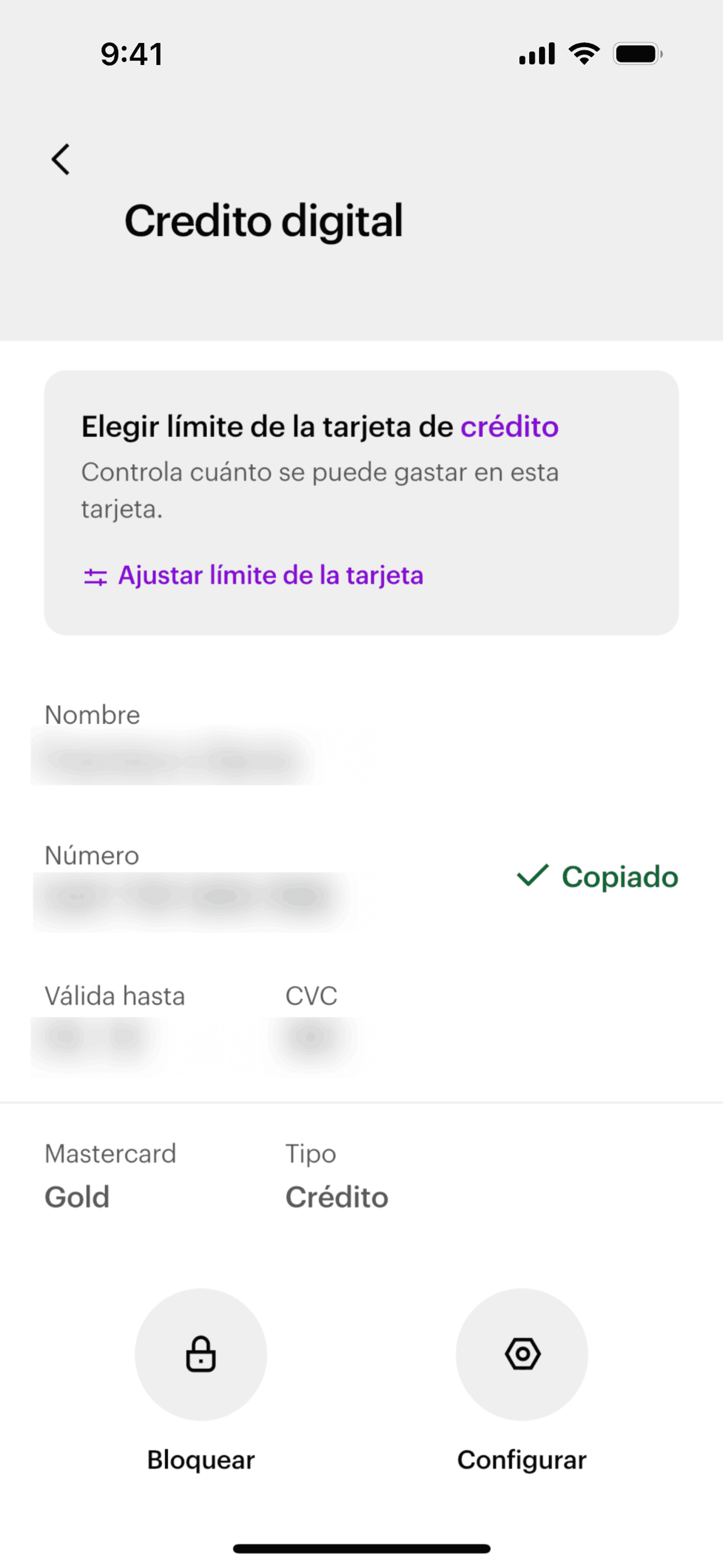 Nu iOS Finance interface screenshot 9