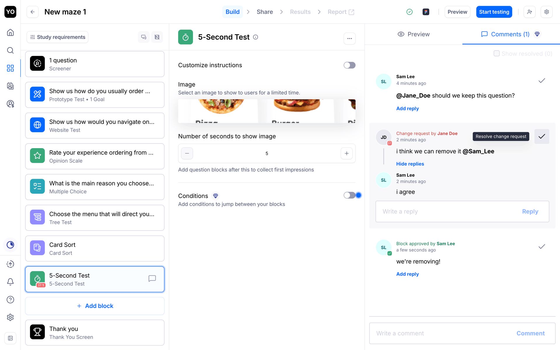 Maze Web Business interface screenshot 13