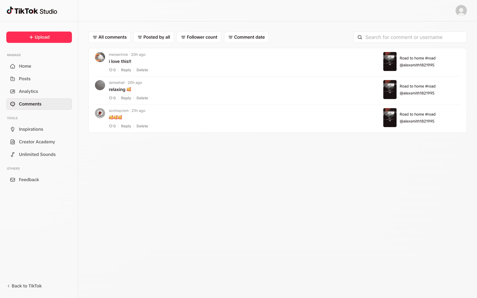 TikTok Web Social Networking interface screenshot 14