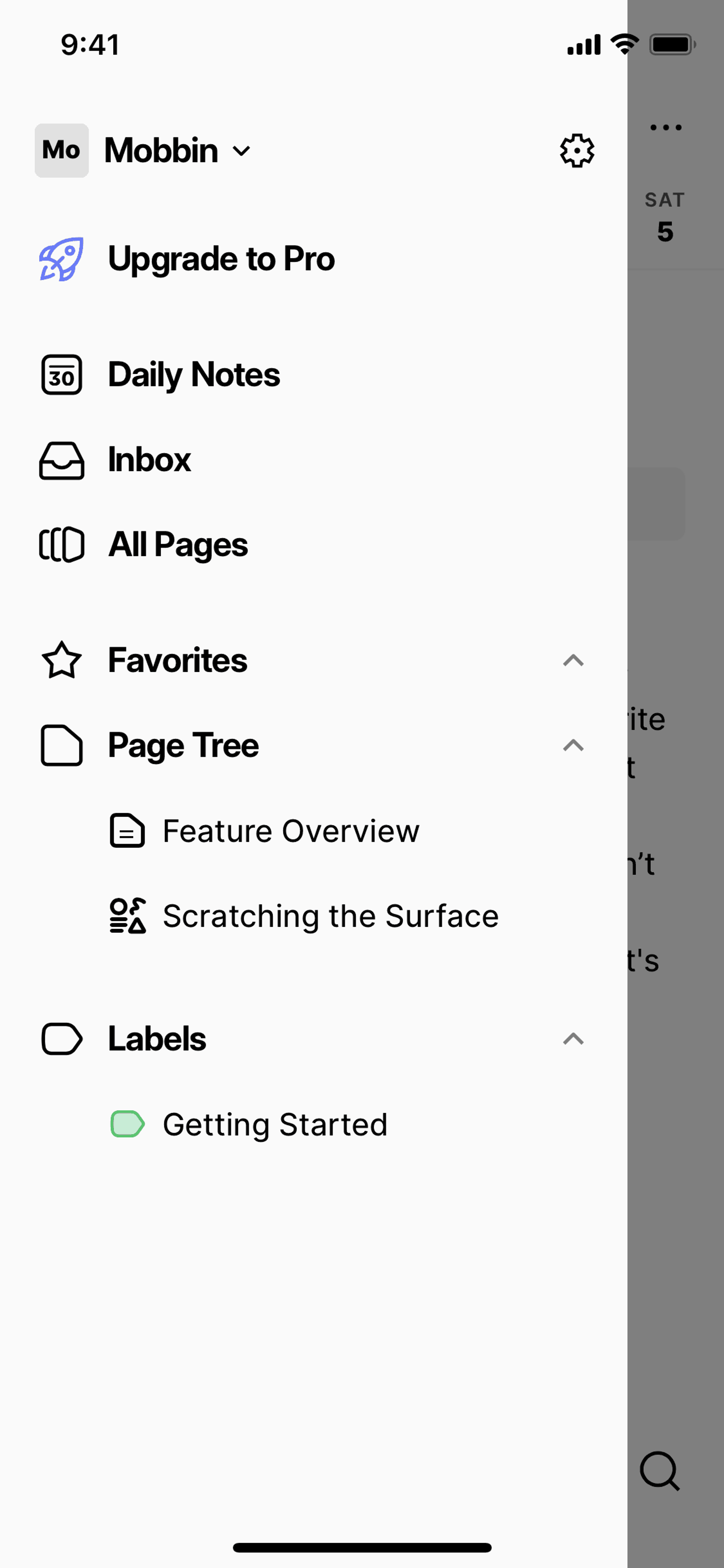 Clover iOS Productivity interface screenshot 6