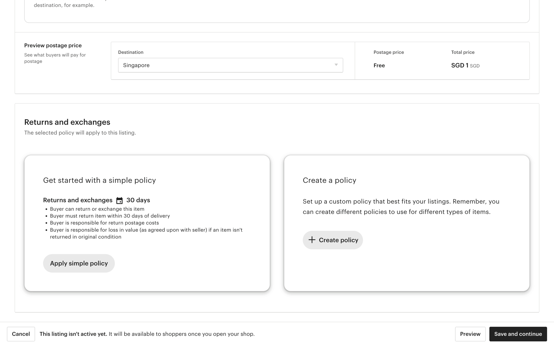 Etsy Web Business interface screenshot 10
