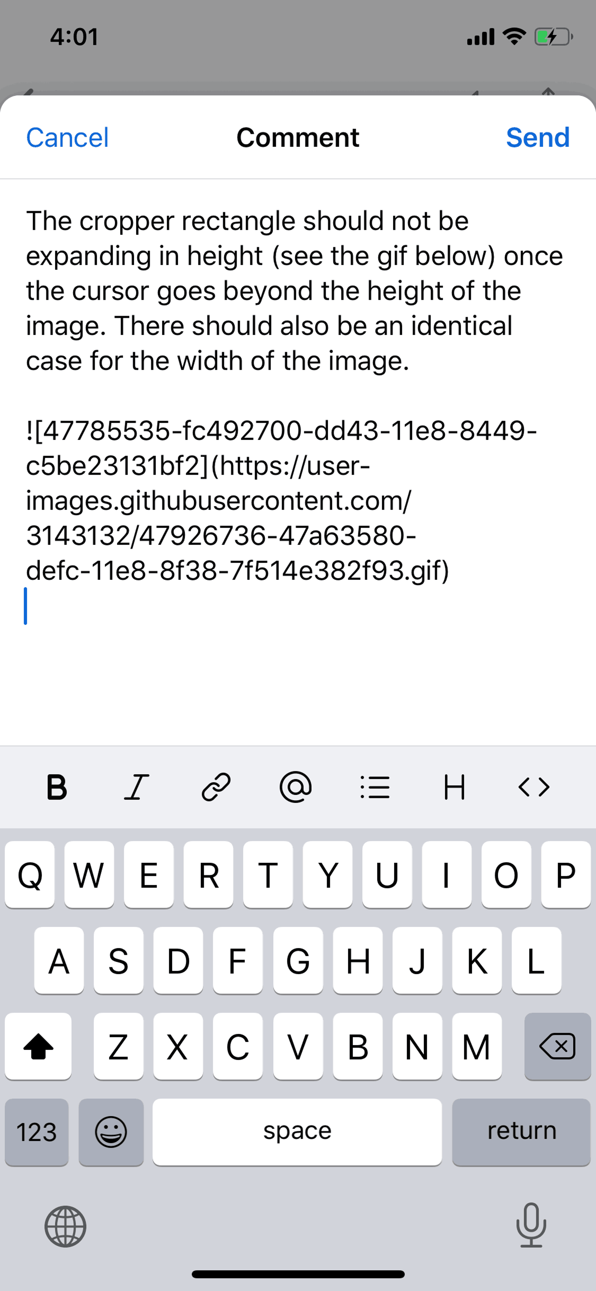 GitHub iOS Developer Tools interface screenshot 11