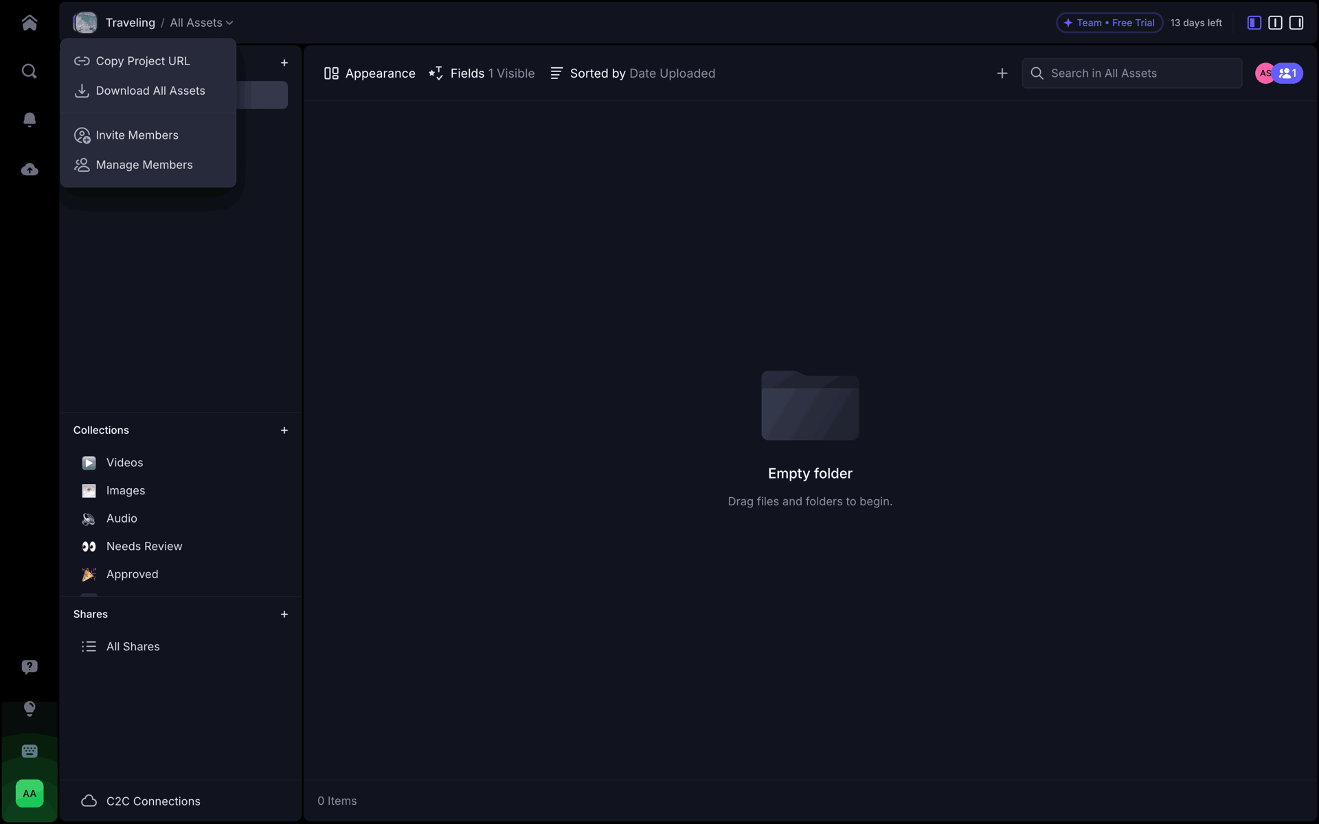 Frame.io Web Photo & Video interface screenshot 15