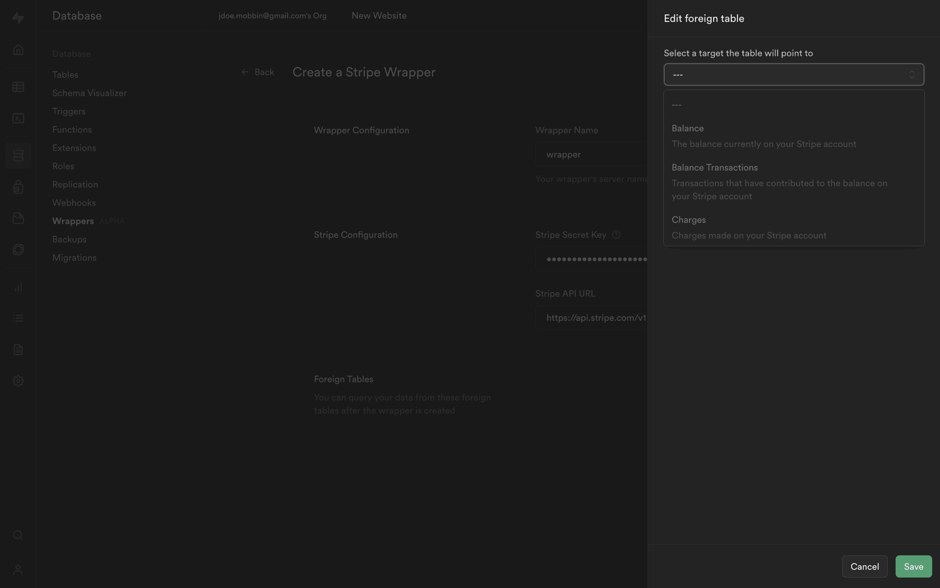Supabase Web Developer Tools interface screenshot 19