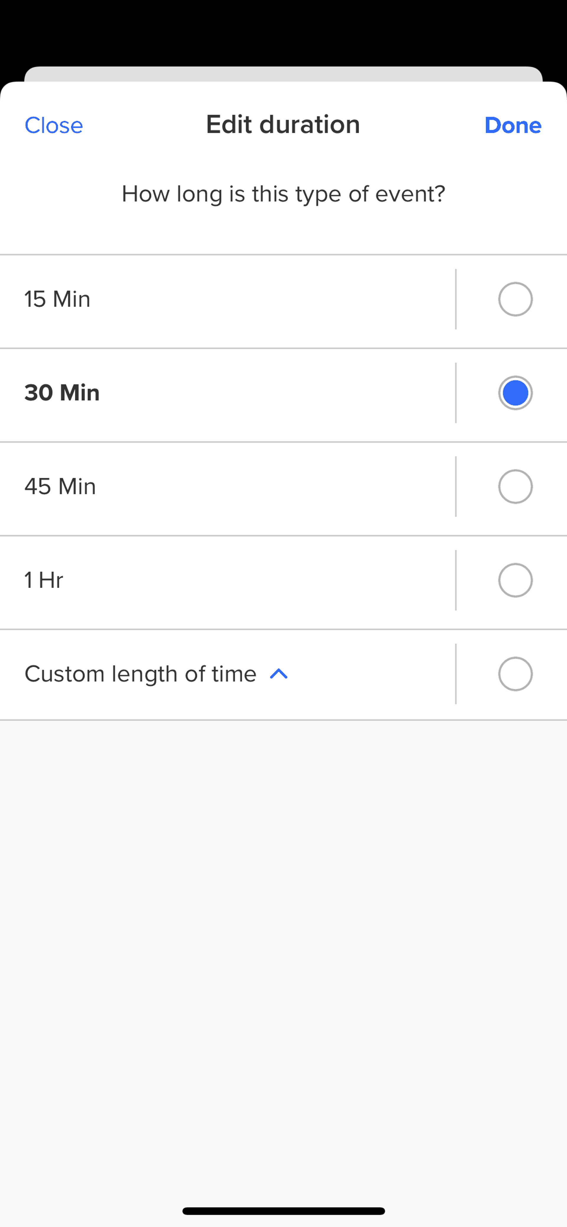 Calendly iOS Business interface screenshot 18
