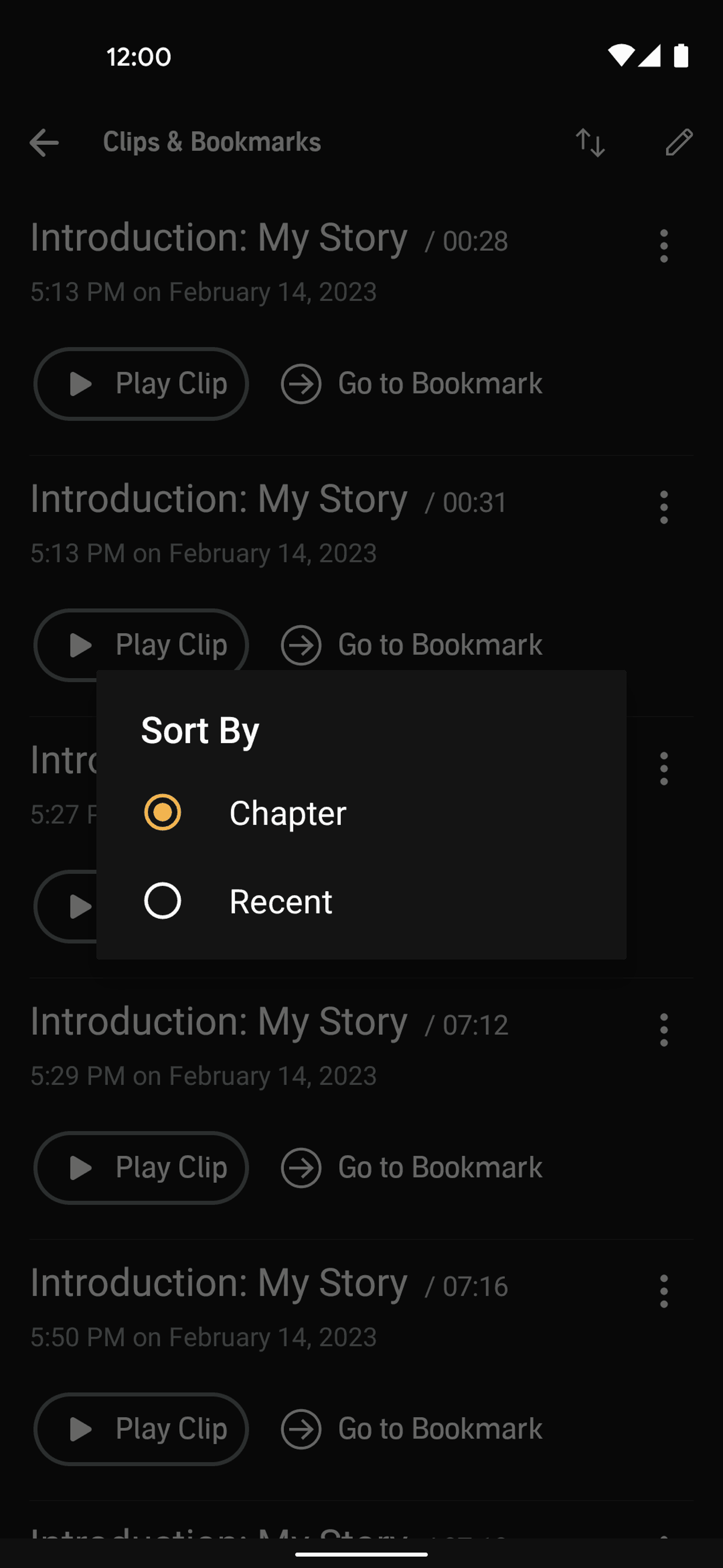 Audible Android Entertainment interface screenshot 8